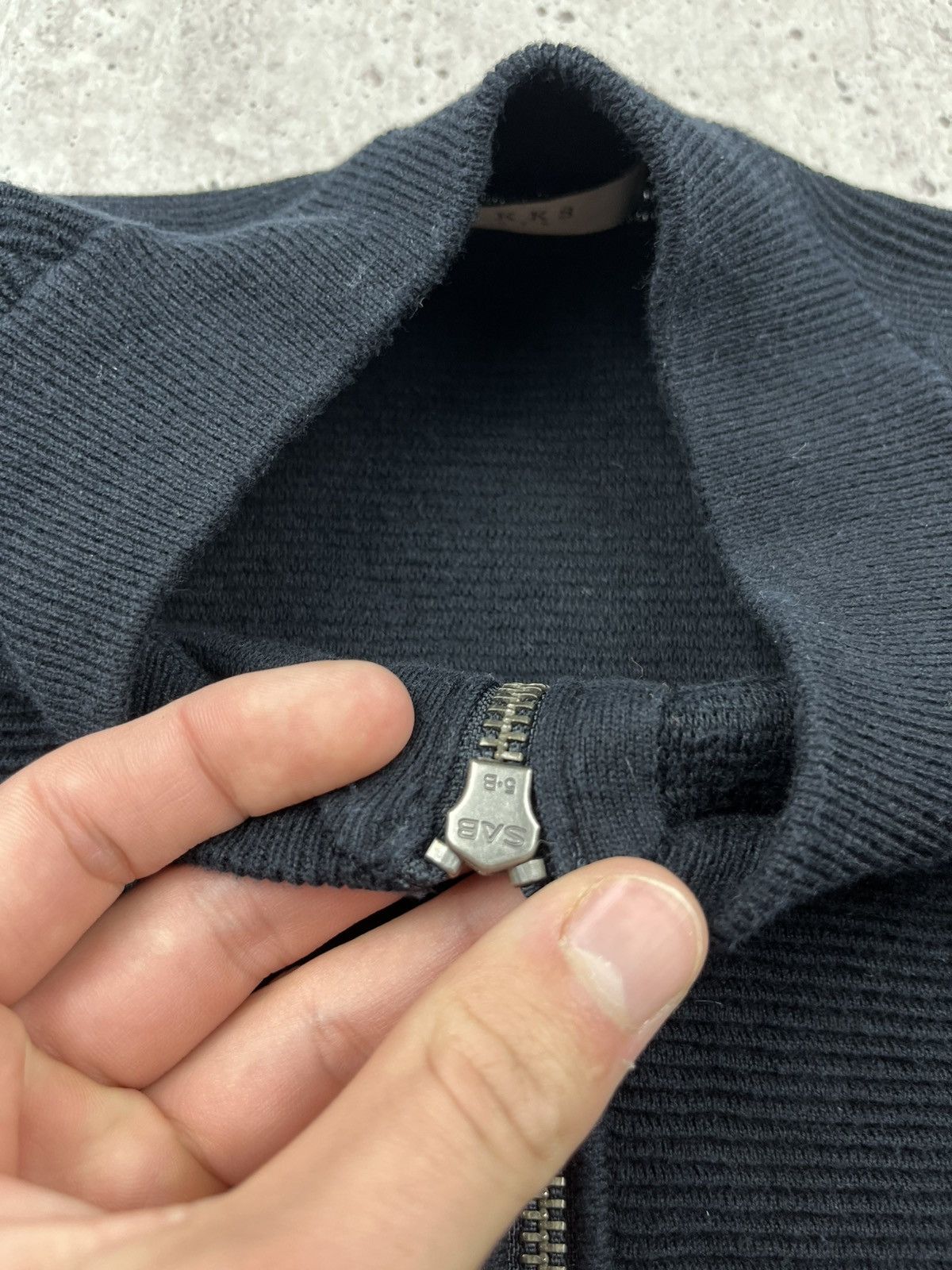 IKKS Ikks Mens Zip Up Wool Sweater Size US M / EU 48-50 / 2 - 9 Thumbnail