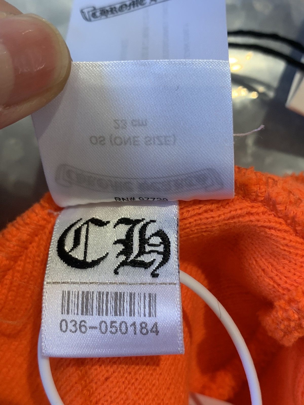 Chrome Hearts Orange embroidered logo beanie Size ONE SIZE - 5 Thumbnail