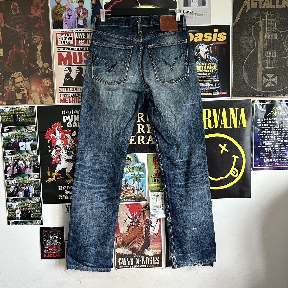 Levi's Vintage Levi’s 502 Y2K Japanese Distressed Denim Size US 30 / EU 46 - 12 Thumbnail