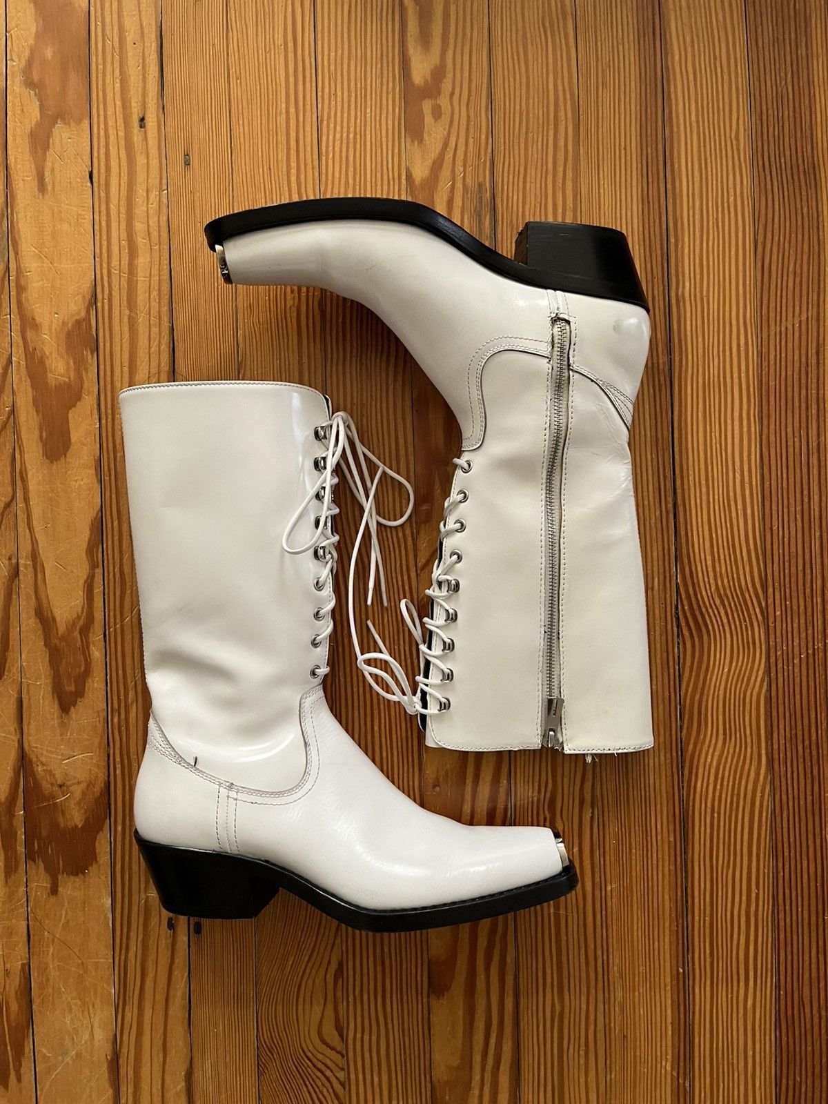 Calvin Klein 205W39NYC Raf Simons Calvin Klein 205W39NYC Side Zip Western Boot Size US 9 / EU 42 - 1 Thumbnail