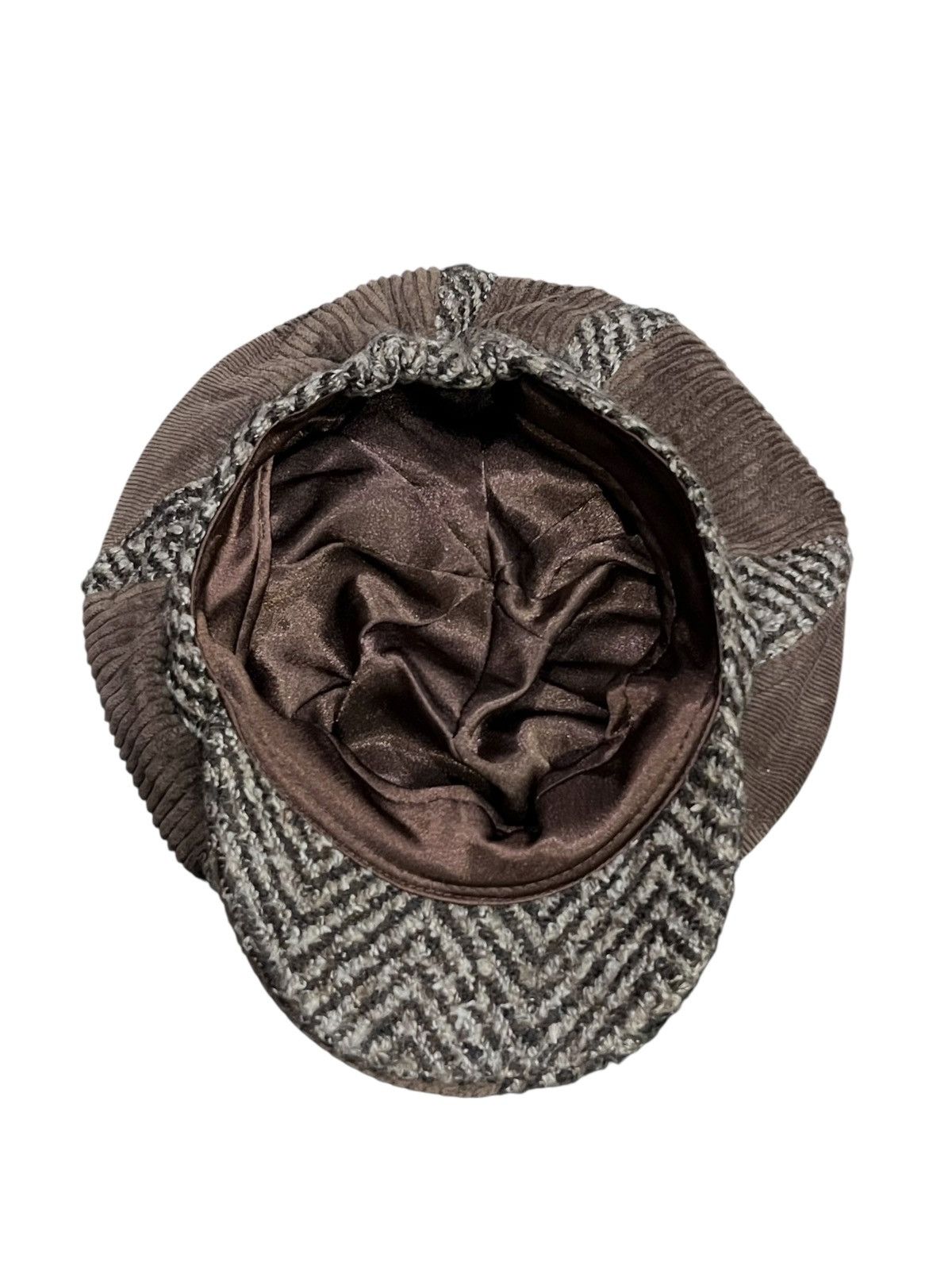 Designer Grunge Vintage Japanese Patchwork Corduroy Newsboy Hat Size ONE SIZE - 12 Thumbnail