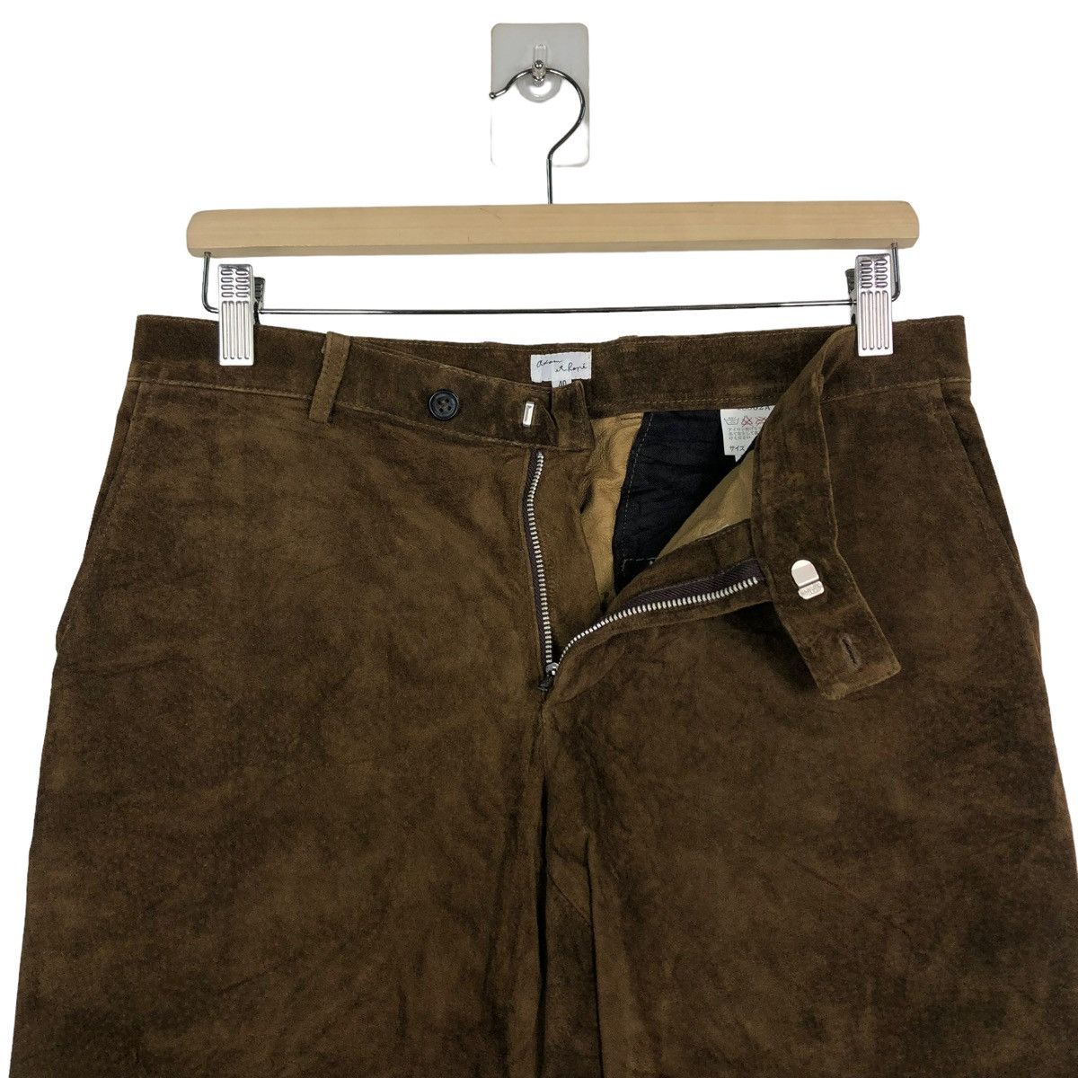 ADAM ET ROPE 🔥VTG SHORT PANTS LEATHER ADAM ET ROPE ISSEY MIYAKE Size US 32 / EU 48 - 9 Thumbnail