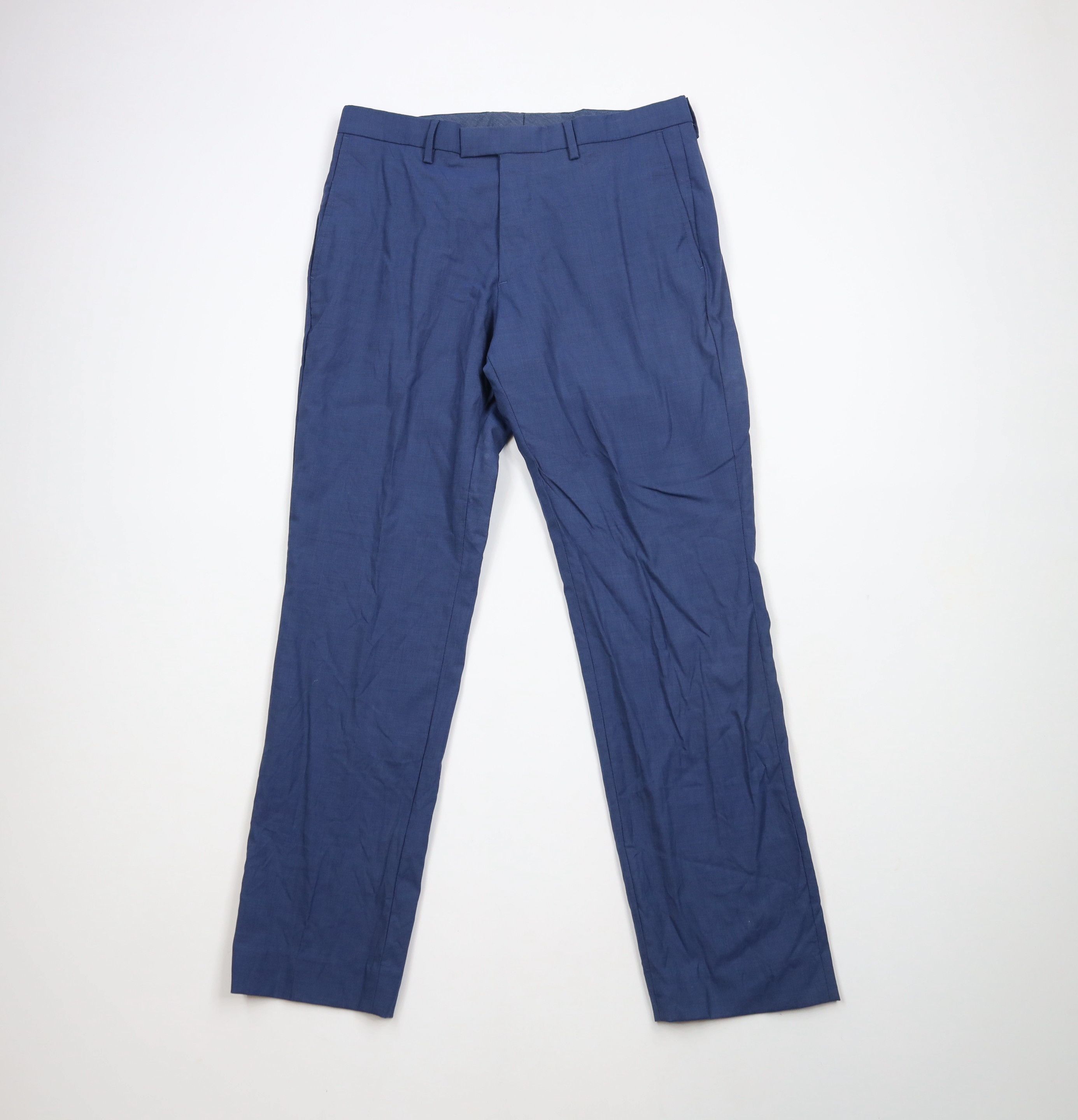 Banana Republic × Vintage Banana Republic Wool Blend Chino Pants Trousers Blue Size US 32 / EU 48 - 1 Thumbnail