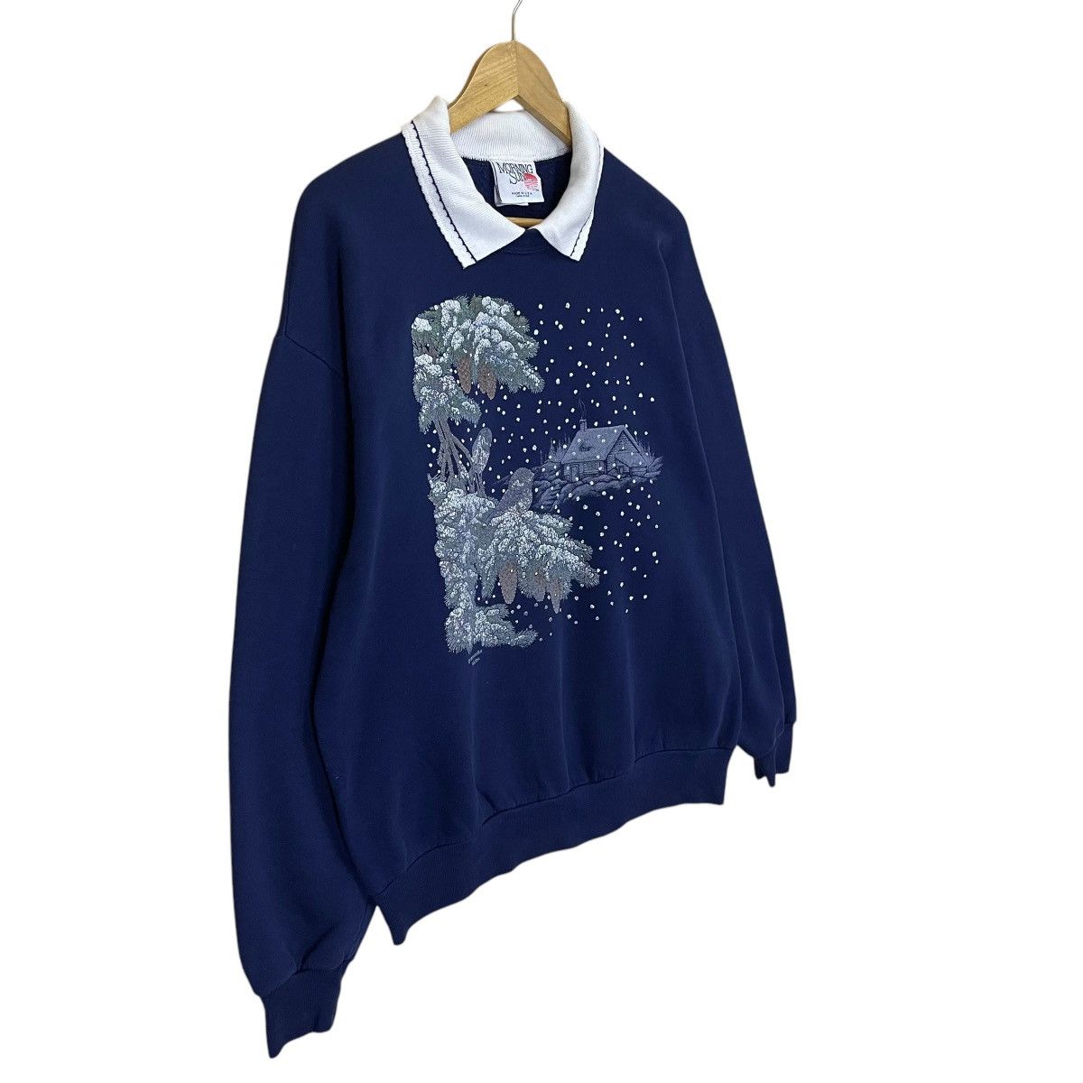 Japanese Brand × Vintage Vintage Morning Sun Bird Graphics Crewneck Sweatshirt Size US L / EU 52-54 / 3 - 2 Thumbnail