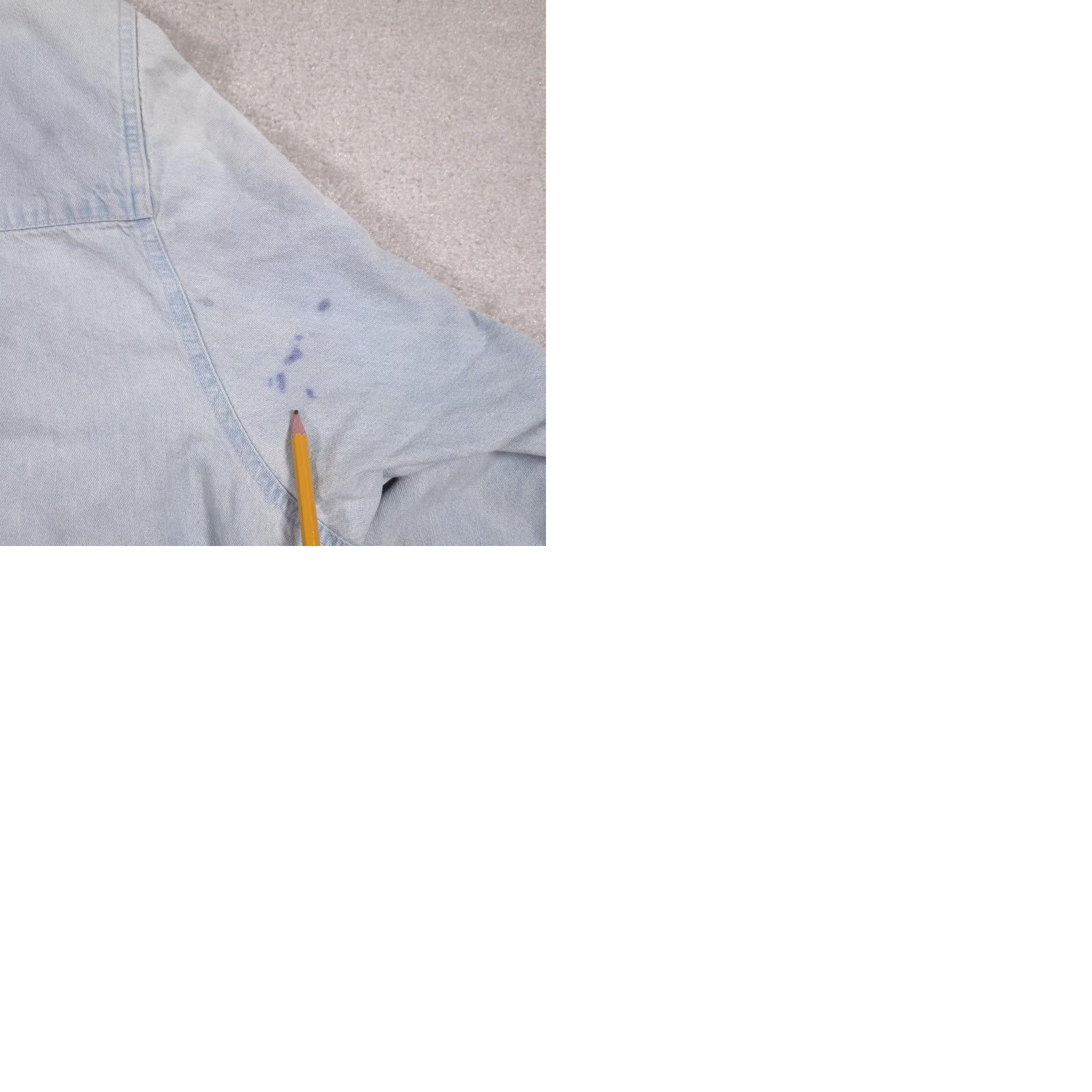 Vintage Truman State University Shirt Mens XL Light Blue Denim Button Down Embroidered Size US XL / EU 56 / 4 - 10 Thumbnail