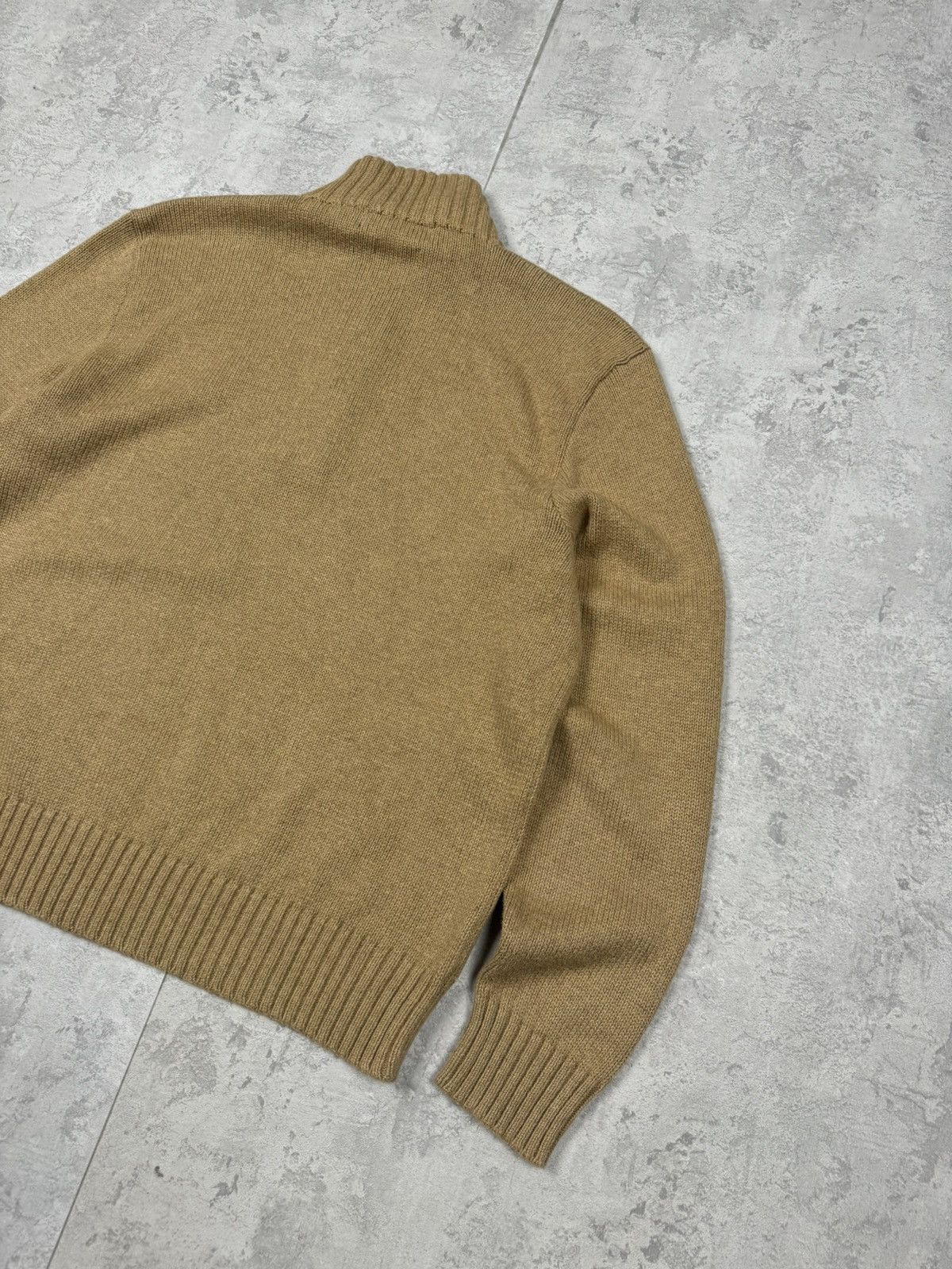 Polo Ralph Lauren Vintage Polo Ralph Lauren Y2K Beige Sweater 1/4 Zip Size L Size US L / EU 52-54 / 3 - 7 Thumbnail