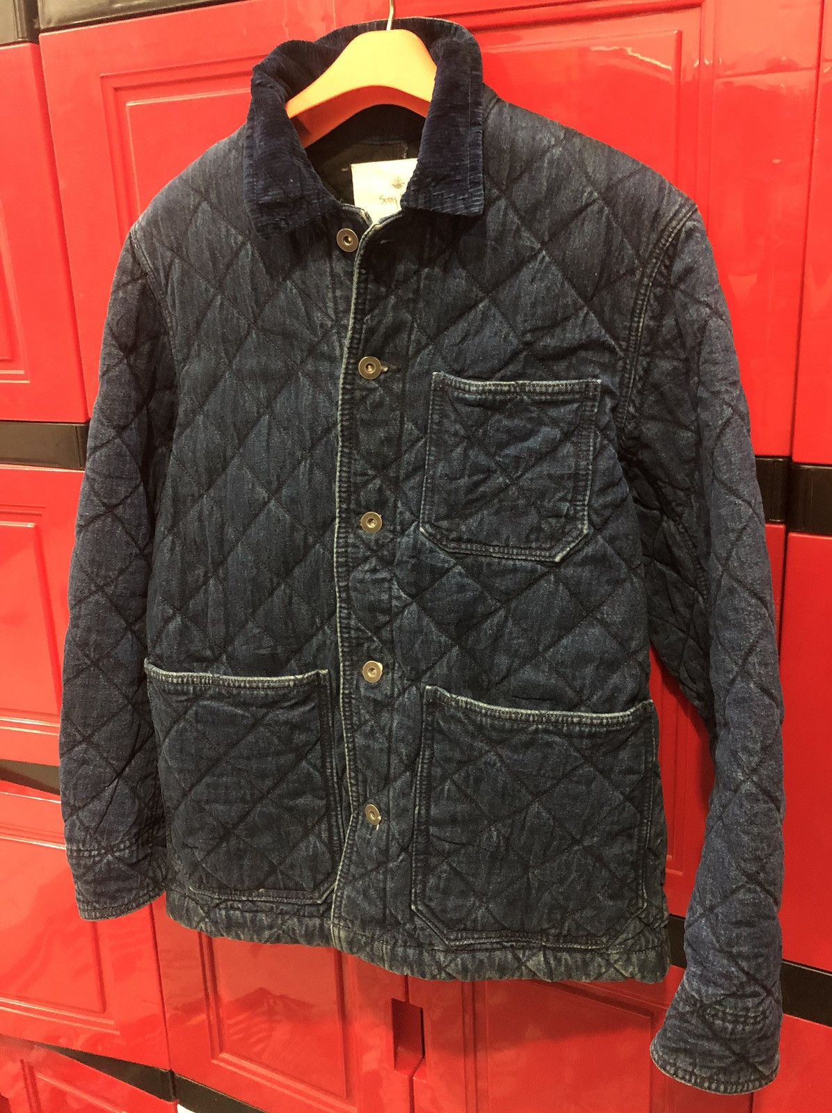 Indigo × Japanese Brand Pure Blue Japan Indigo Sashiko Quilted Jacket Size US M / EU 48-50 / 2 - 2 Thumbnail