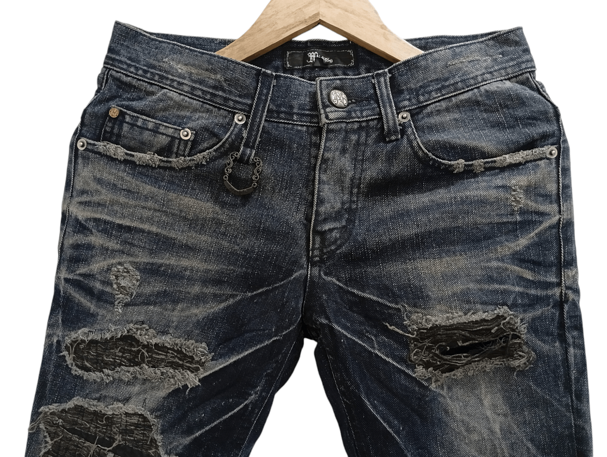 Japanese Brand × Vintage 🔥🔥Midas Patchwork Distressed Jeans Denim Size US 30 / EU 46 - 14 Thumbnail