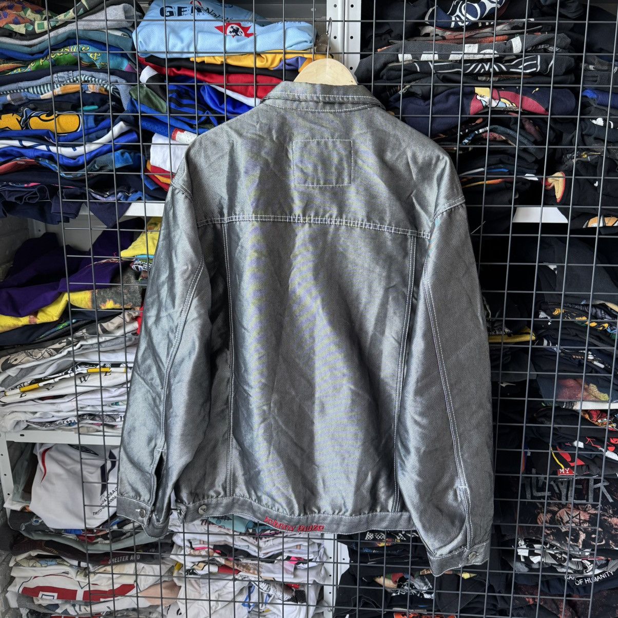 Vintage Rare‼️ Vintage 90s Johnny Blaze Workwear Silver Metal Jacket Size US L / EU 52-54 / 3 - 6 Thumbnail