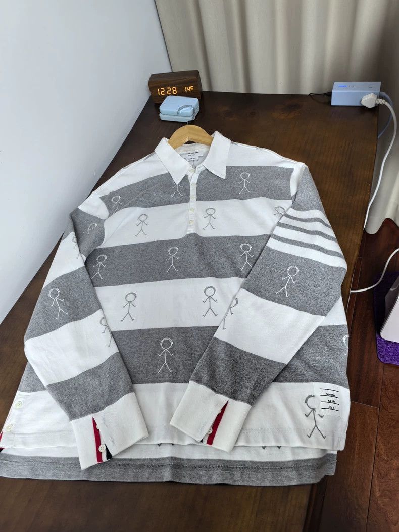 Thom Browne thom browne Stickman sleeve-labeled long-sleeved sweatshirt Size US XL / EU 56 / 4 - 1 Thumbnail