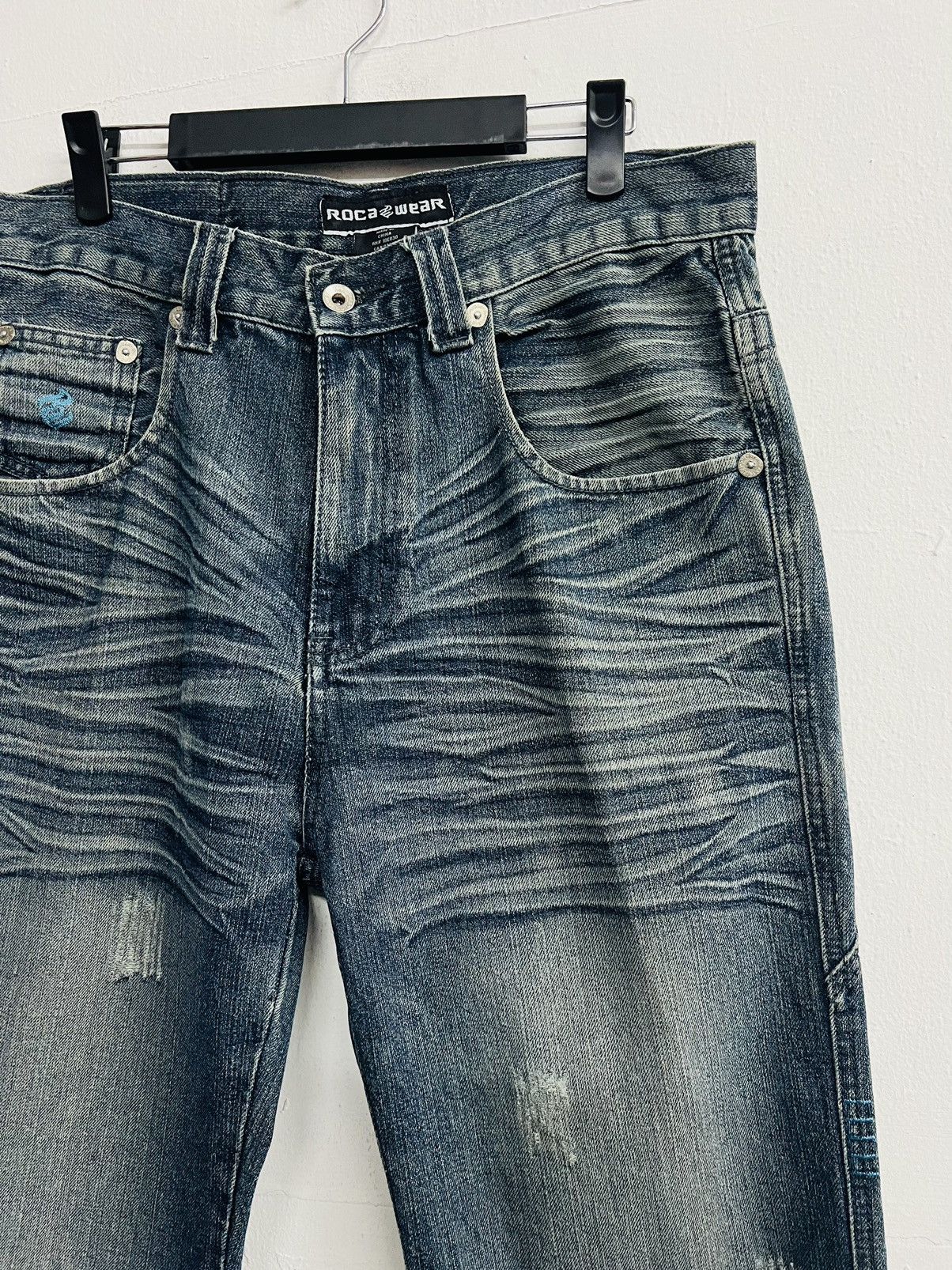 Rocawear × Vintage Vintage Y2k Rocawear Baggy Denim Pants Wide Leg Size US 33 - 6 Thumbnail