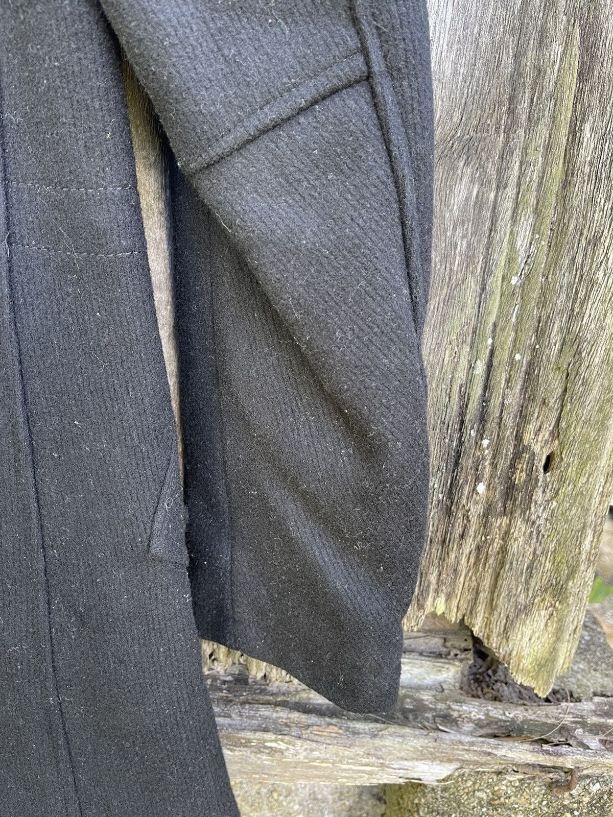 Tornado Mart Tornado Mart Black Military-Inspired Wool Coat Size US S / EU 44-46 / 1 - 19 Thumbnail
