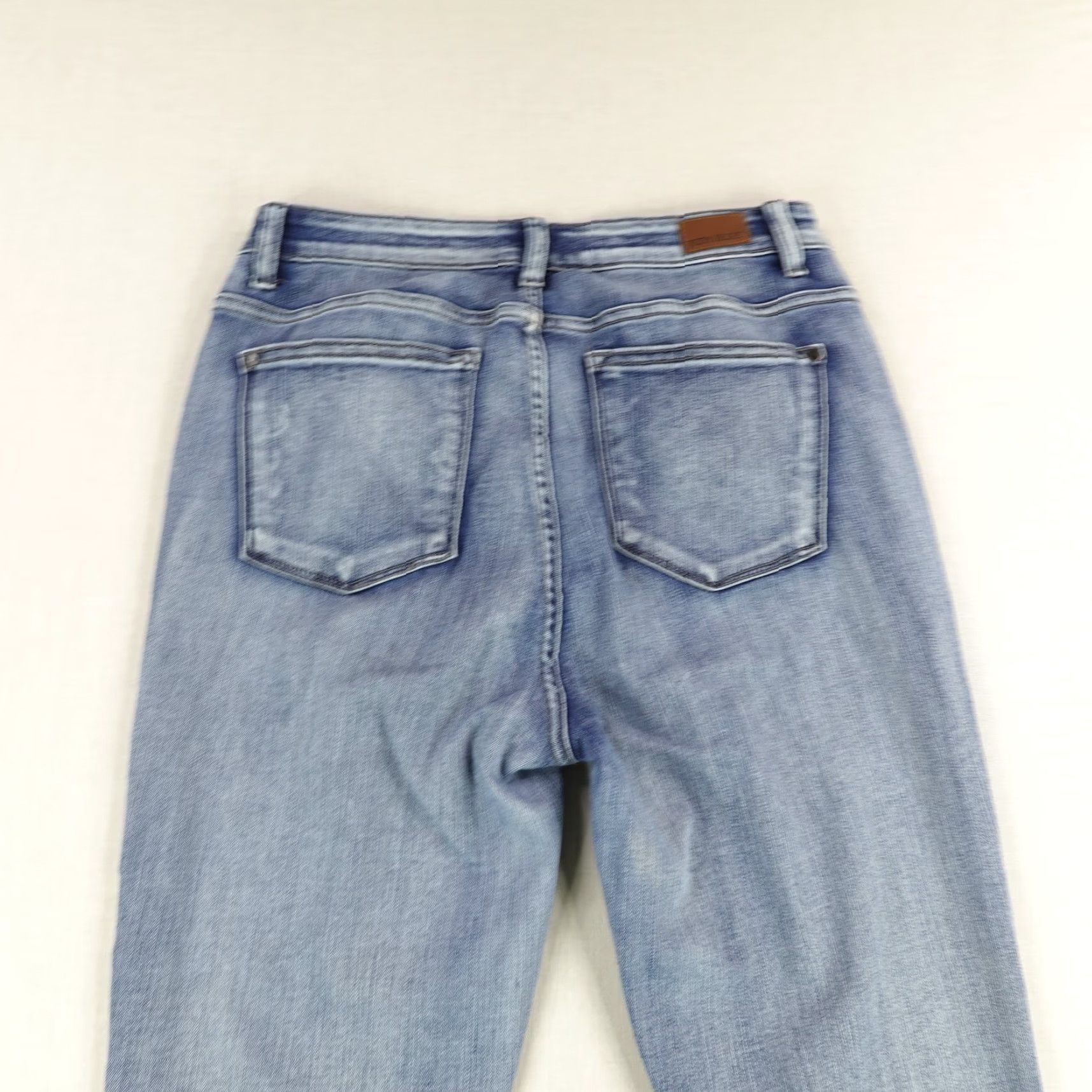 Vintage Judy Blue Jeans Womens 13x31 Skinny Slim High Rise Denim Blue 29 in Inseam 28.5 in Regular Rise Pockets Stretch Size 29" - 5 Thumbnail