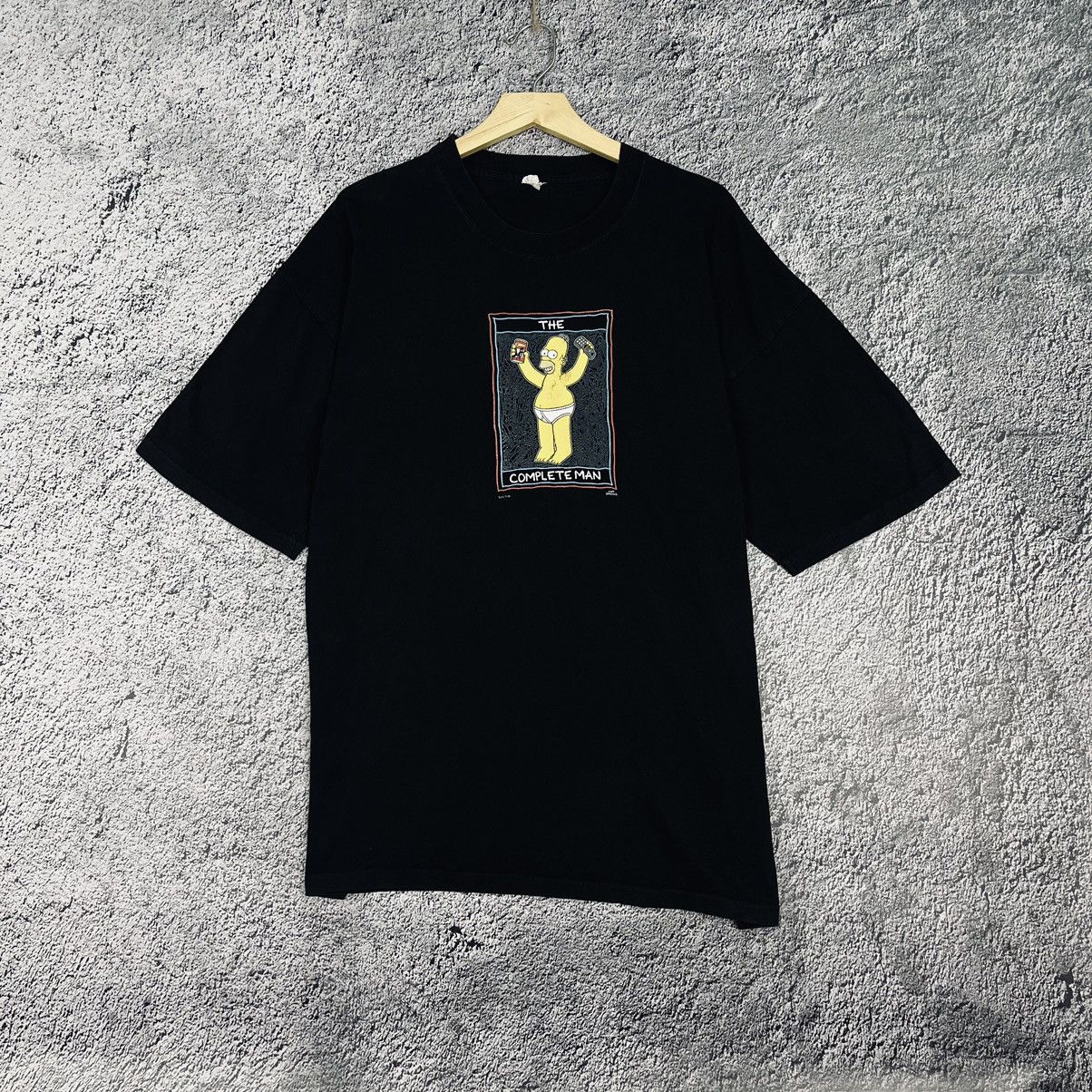 The Simpsons × Vintage The Simpsons vintage 1999 Complete Man Black Printed Tee Size US XL / EU 56 / 4 - 1 Thumbnail