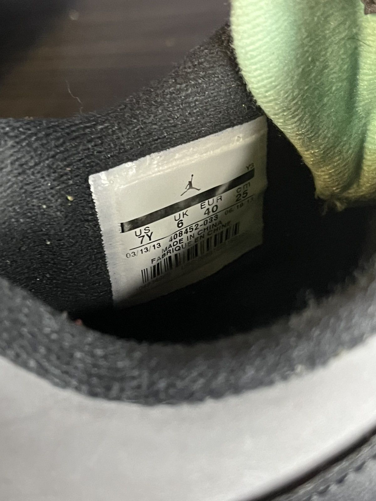 Jordan Brand Jordan 4 GS Green Glow Size US 7 / EU 40 - 6 Thumbnail