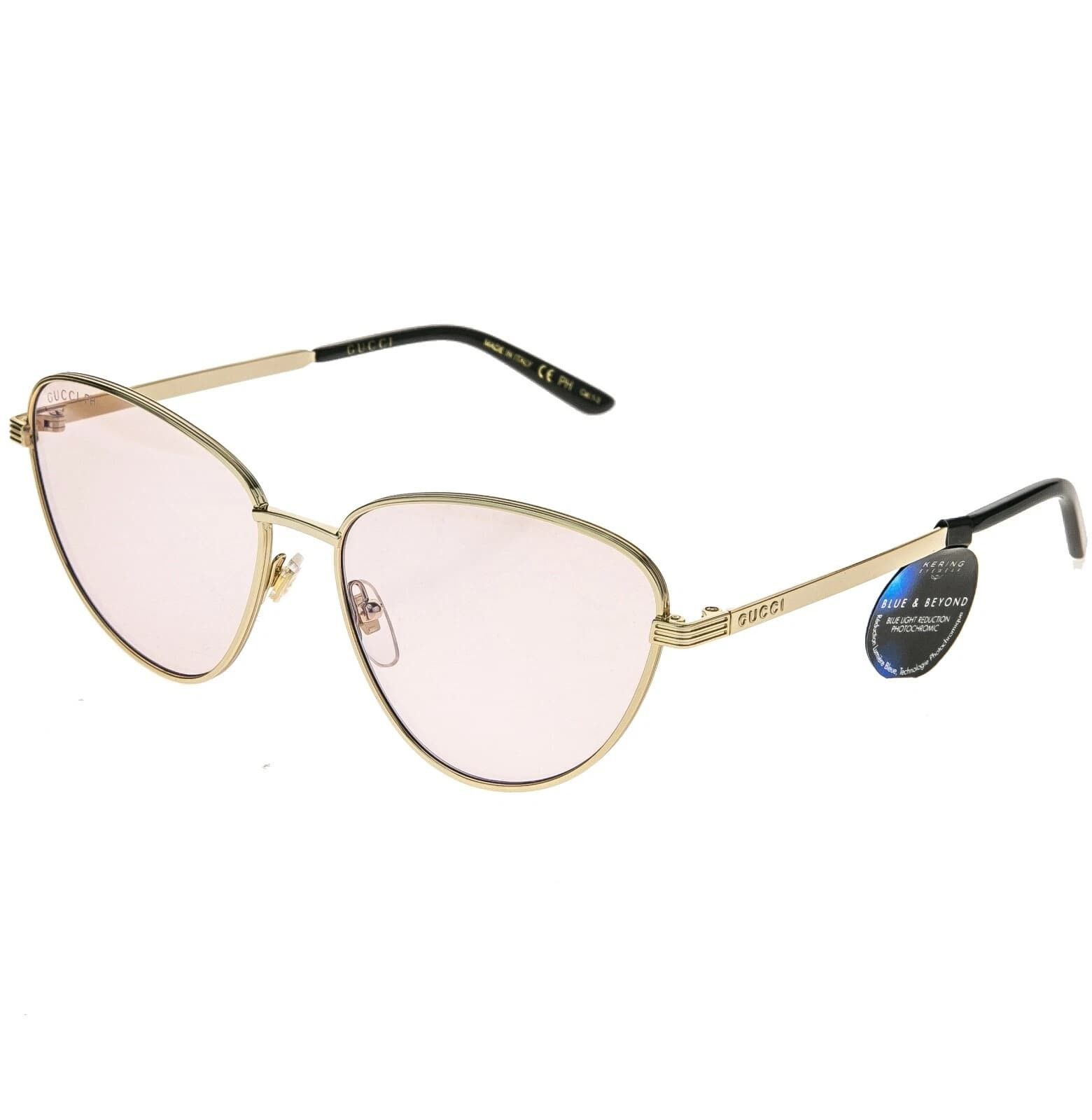Gucci GUCCI GG0803S 0803 Gold Pink Photochromic 005 Sunglasses Size ONE SIZE - 9 Thumbnail