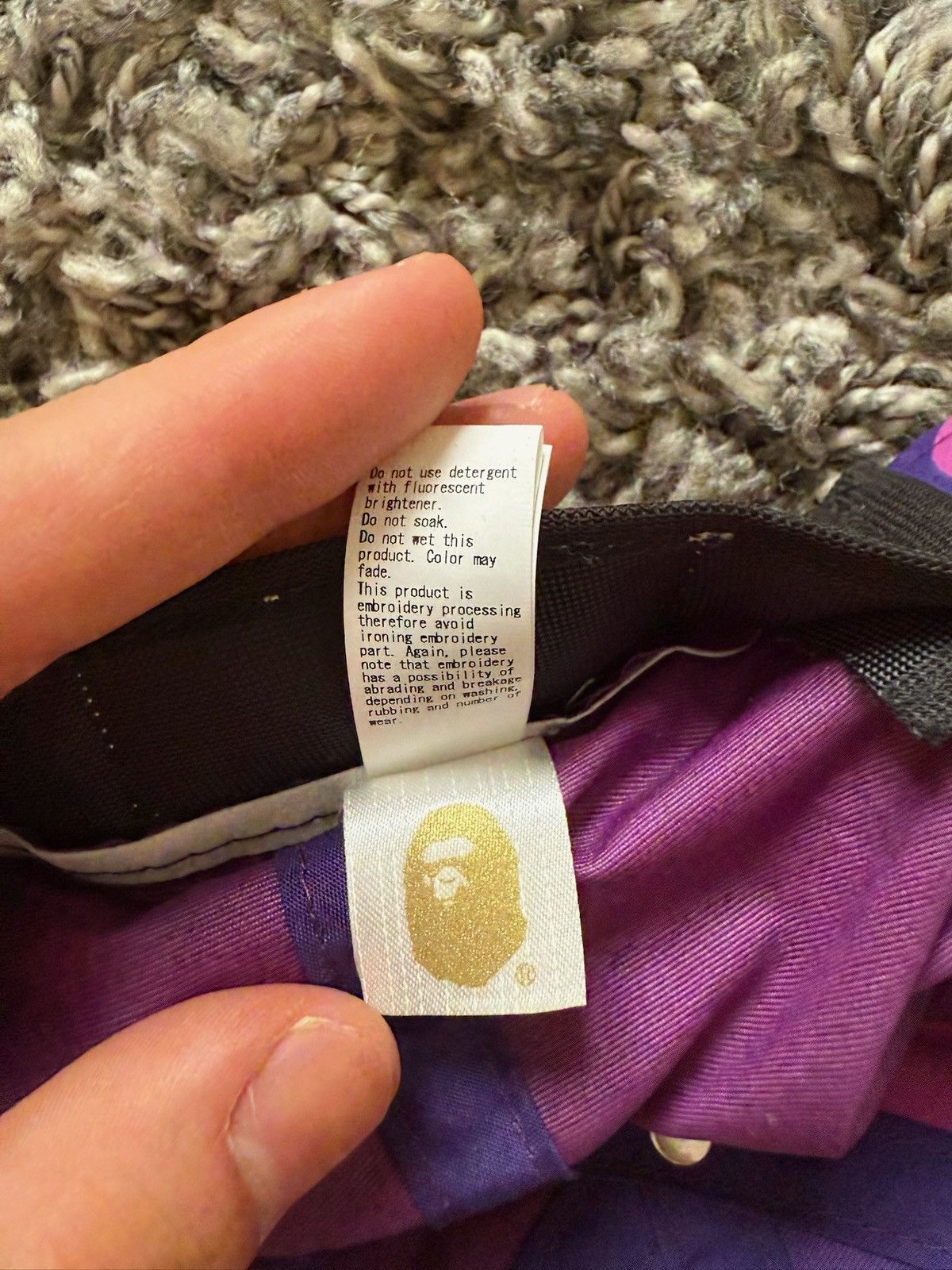 Bape Bape Purple Camo Cap Size ONE SIZE - 5 Thumbnail