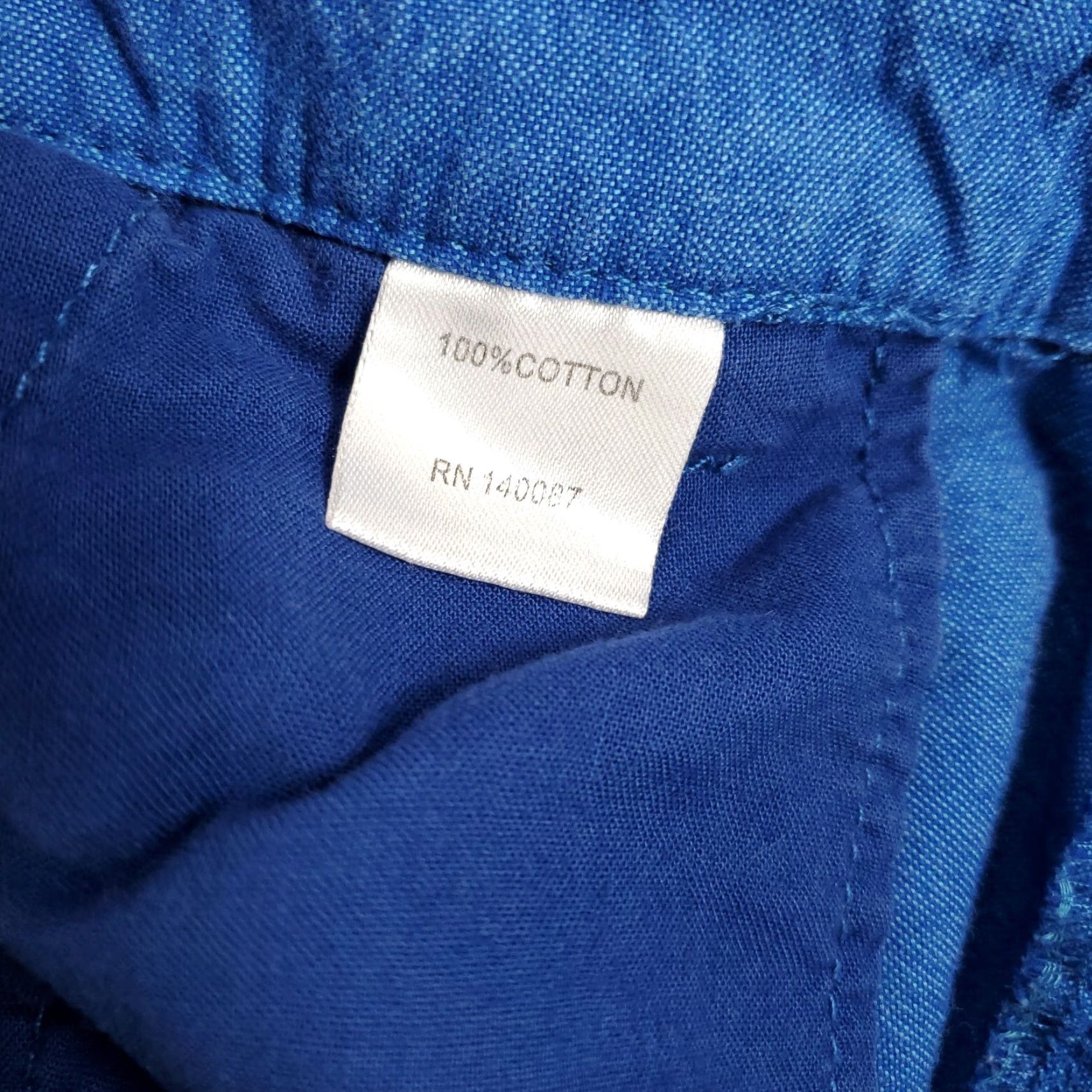 Vintage Hickey Freeman Shorts Mens 36 Blue Cotton Chino 9 Inch Inseam Flat Front Zip Classic Casual Workwear Regular Adult Mens Size US 36 / EU 52 - 6 Thumbnail