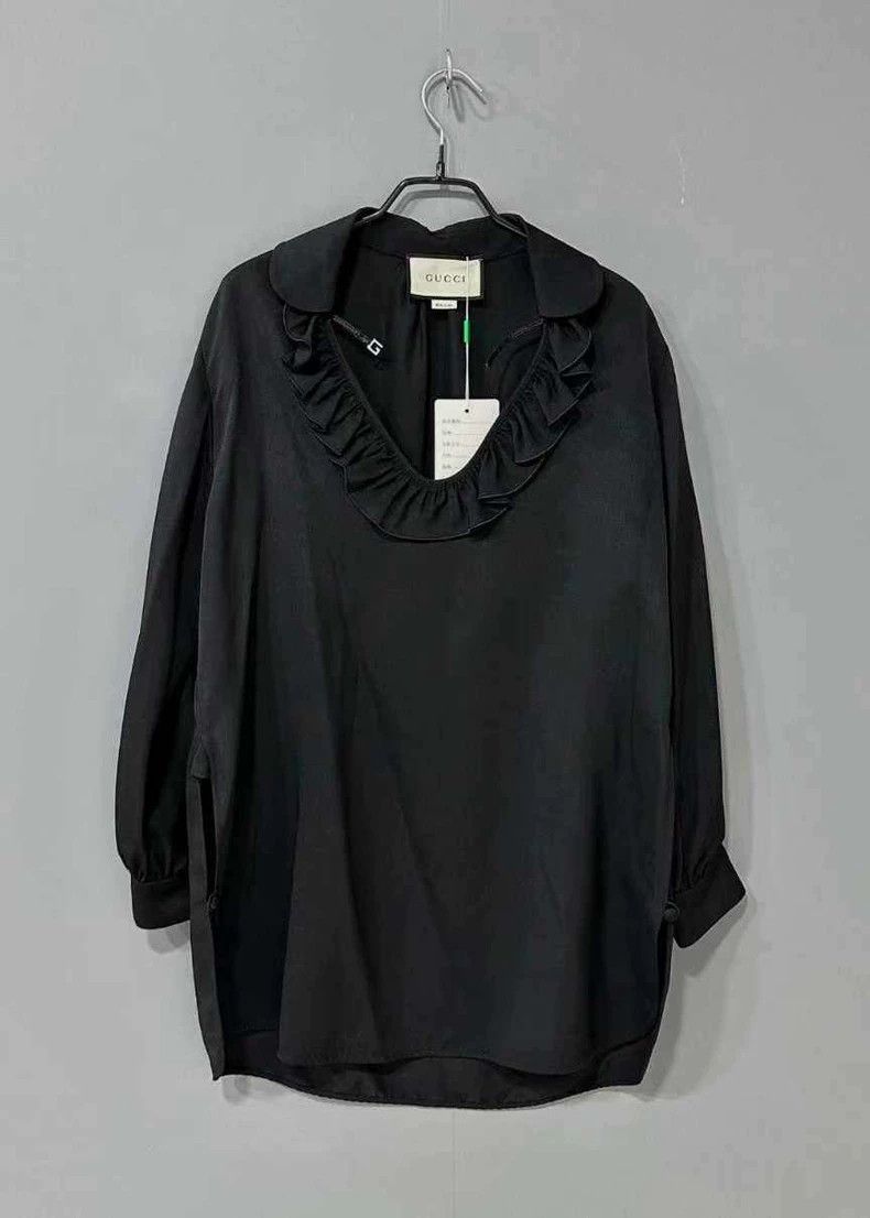 Gucci Gucci Silk dress with lace neck 2503-Nextarrow Size XS / US 0-2 / IT 36-38 - 1 Thumbnail