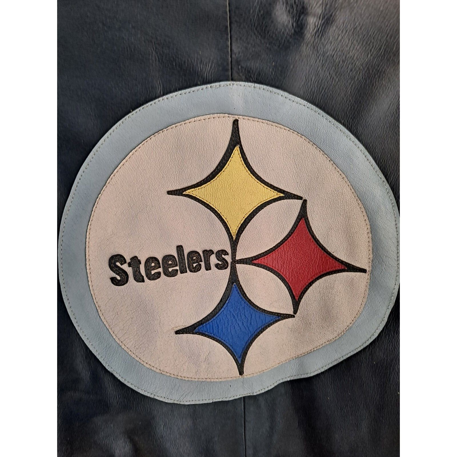 Mirage Vintage NFL Mirage Letterman PITTSBURGH STEELERS Leather Var Size US XL / EU 56 / 4 - 8 Thumbnail