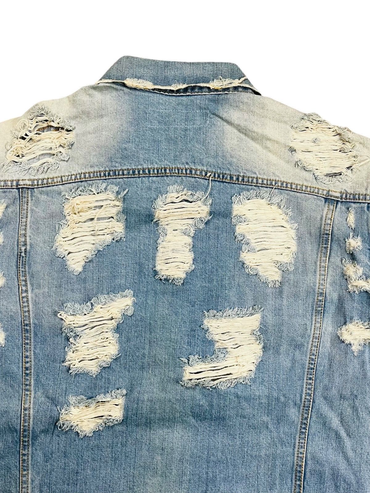JACKROSE 2000s Legenda Japan - Romantic Rose Crash Denim Size US M / EU 48-50 / 2 - 8 Thumbnail