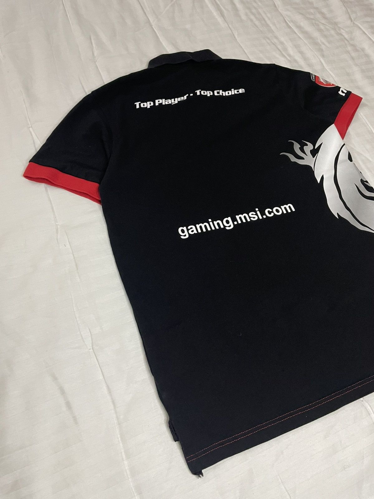 The Game Vintage Rare Archive MSI Merch Uniform Big Dragon Polo Size US L / EU 52-54 / 3 - 6 Thumbnail