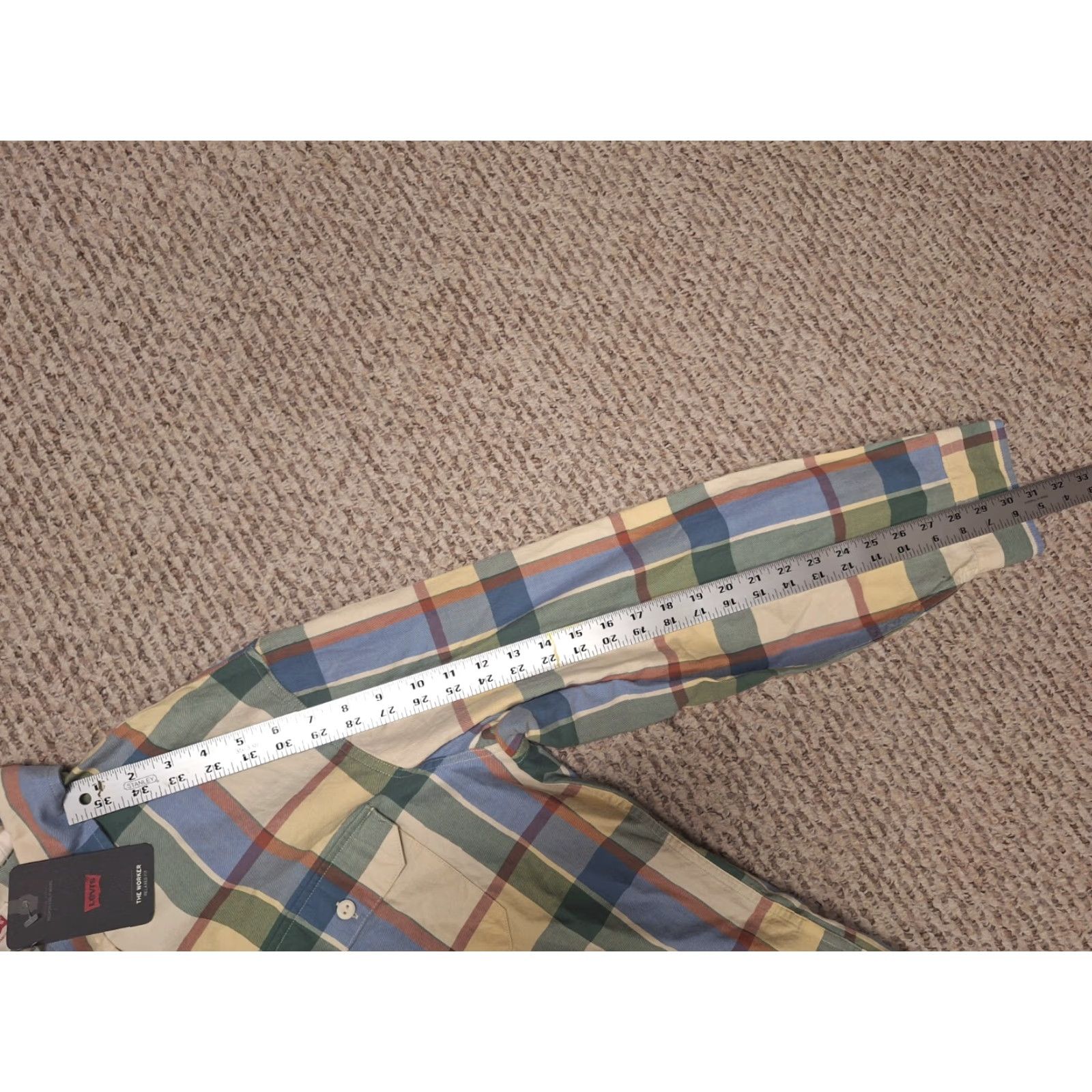 Levi's VINTAGE Levi's Men's The Worker Relaxed Fit Long Sleeve Shirt Sz L Plaid Flannel Nwt Size US L / EU 52-54 / 3 - 5 Thumbnail