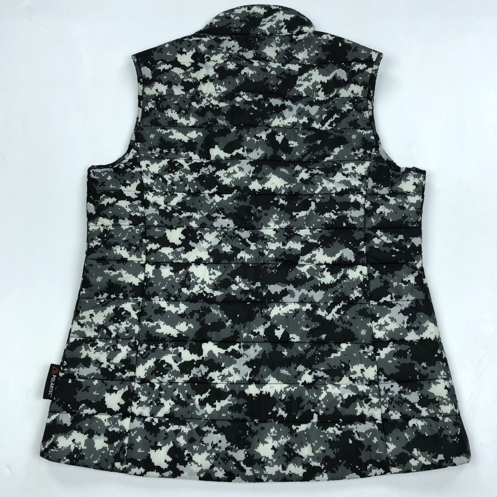 Vintage VINTAGE? No (not vintage) iBKUL Women's Puffer Vest M Digital Camo Polartec Power Fill Full Zip Shirt? Size M / US 6-8 / IT 42-44 - 5 Thumbnail