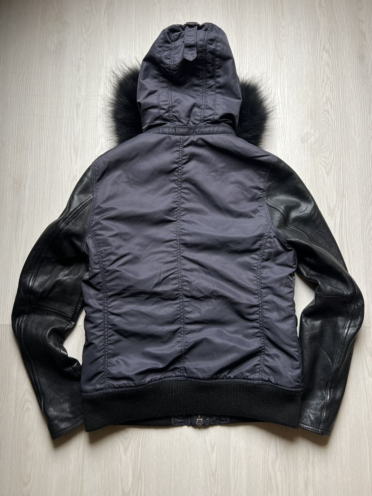 If Six Was Nine Crazy Fuga Raccoon Fur Leather Bomber Jacket Size US S / EU 44-46 / 1 - 3 Thumbnail