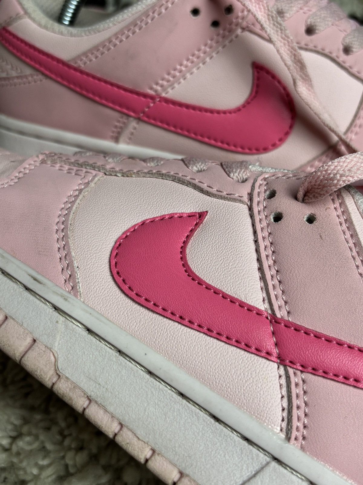 Nike Nike Dunk Triple Pink Low Sneakers Rare Size US 7.5 / IT 37.5 - 8 Thumbnail