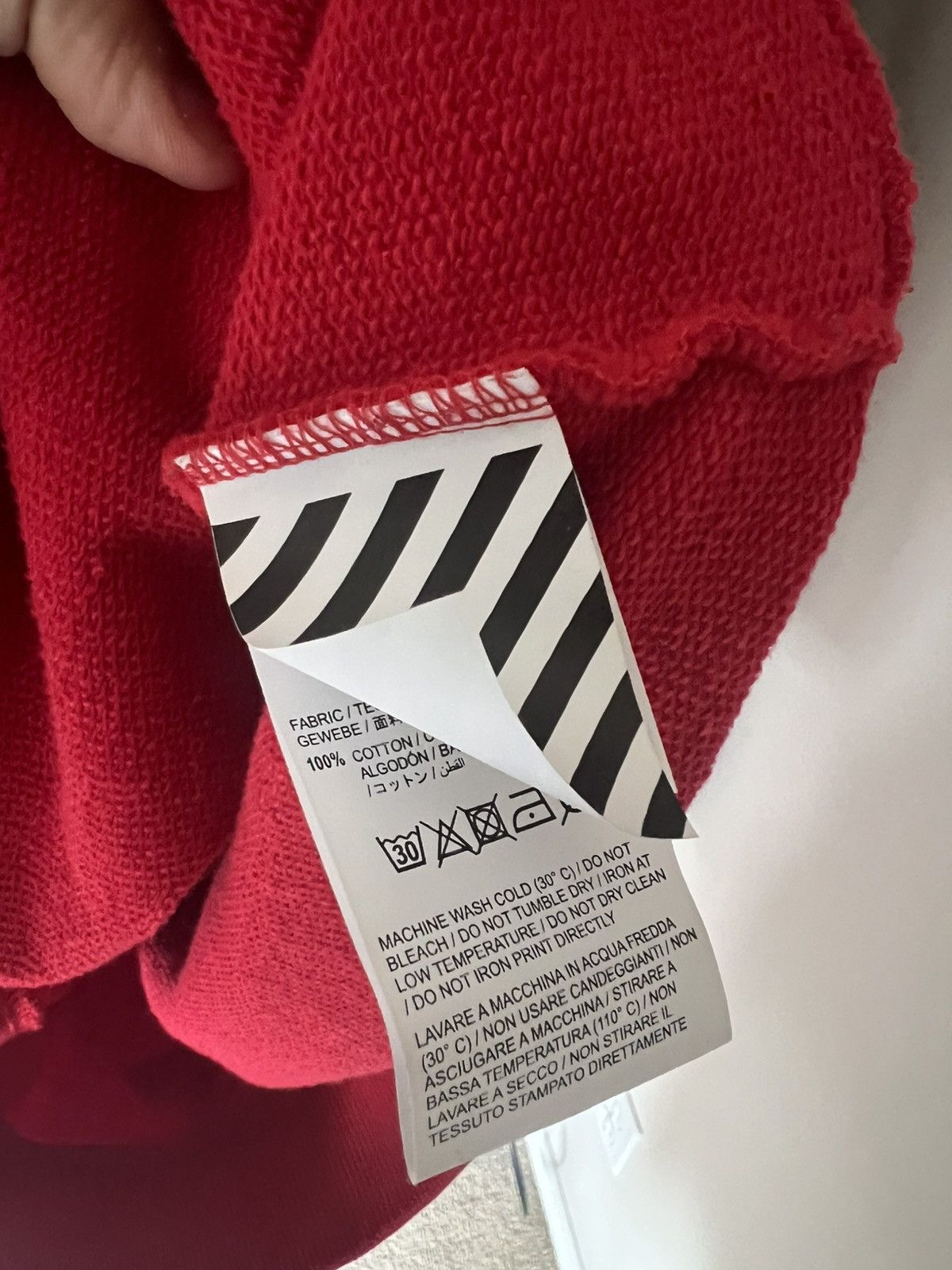Off-White Off White Red Mona Lisa Hoodie Size US XXS / EU 40 - 6 Thumbnail