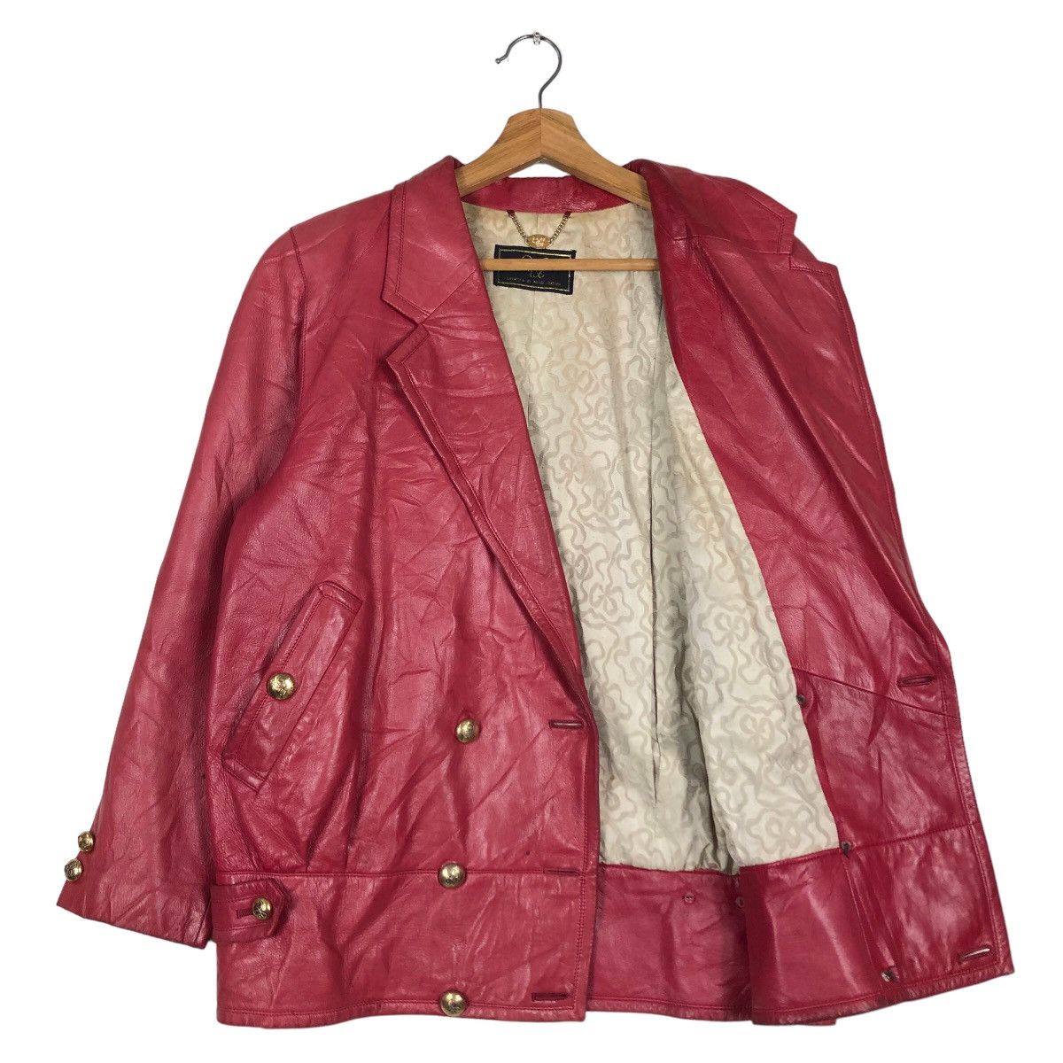 Japanese Brand 🔥Vintage Chore Genuine Leather Jacket Japan Double Breast Size US M / EU 48-50 / 2 - 11 Thumbnail