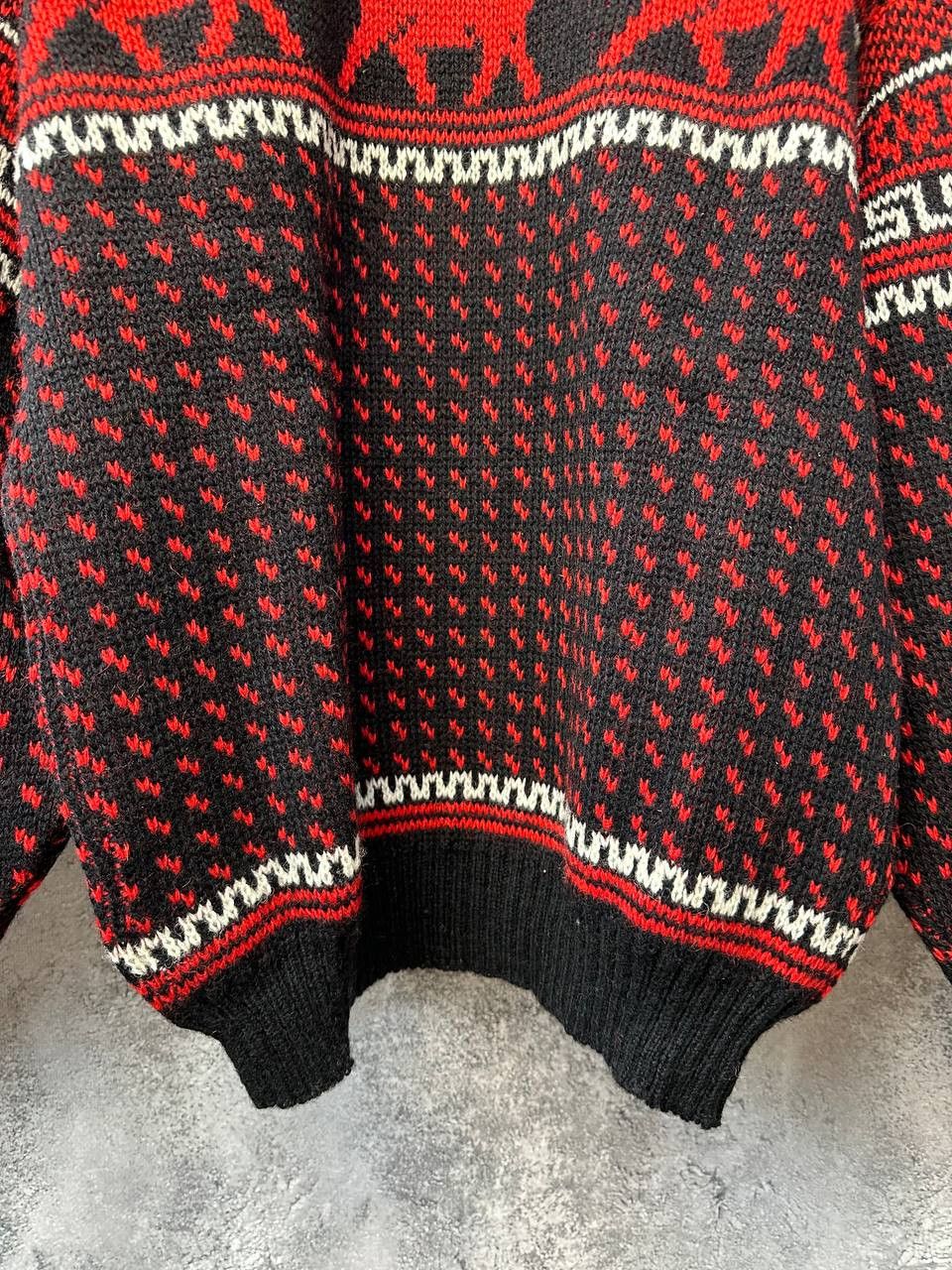 Other Kaare Gjose Wool Knit Sweater Reindeer Norway Crew Neck Size US XL / EU 56 / 4 - 8 Thumbnail