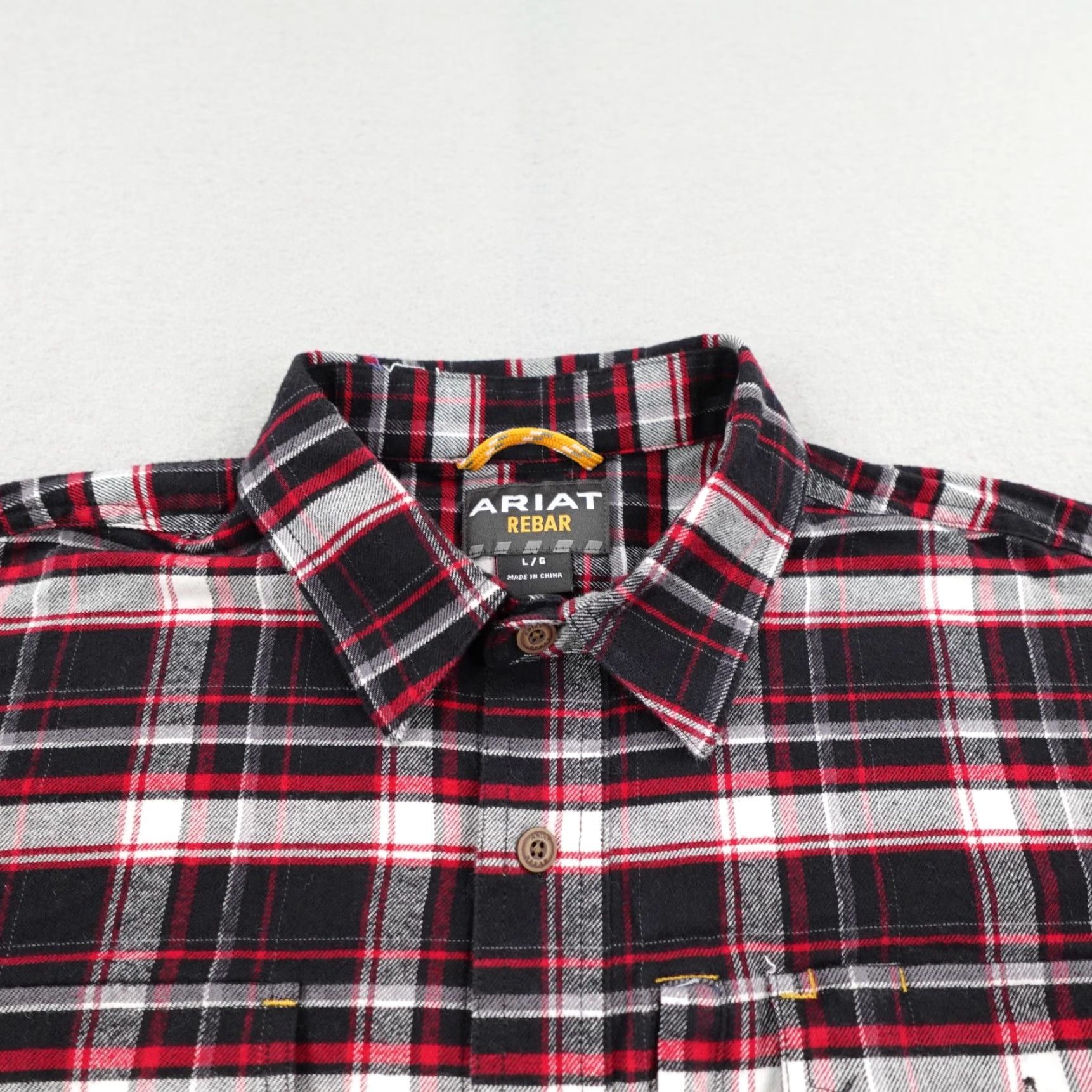 Ariat Ariat Flannel Shirt Men Large Red Plaid Button-Up Western Cowboy Outdoor Work Size US L / EU 52-54 / 3 - 2 Thumbnail