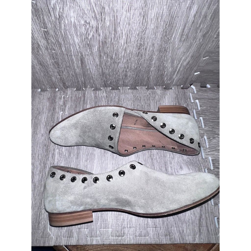 Ron White Ron White Women's 9 Gray Suede Slip-On Loafers w/ Grommet Size US 9 / IT 39 - 6 Thumbnail