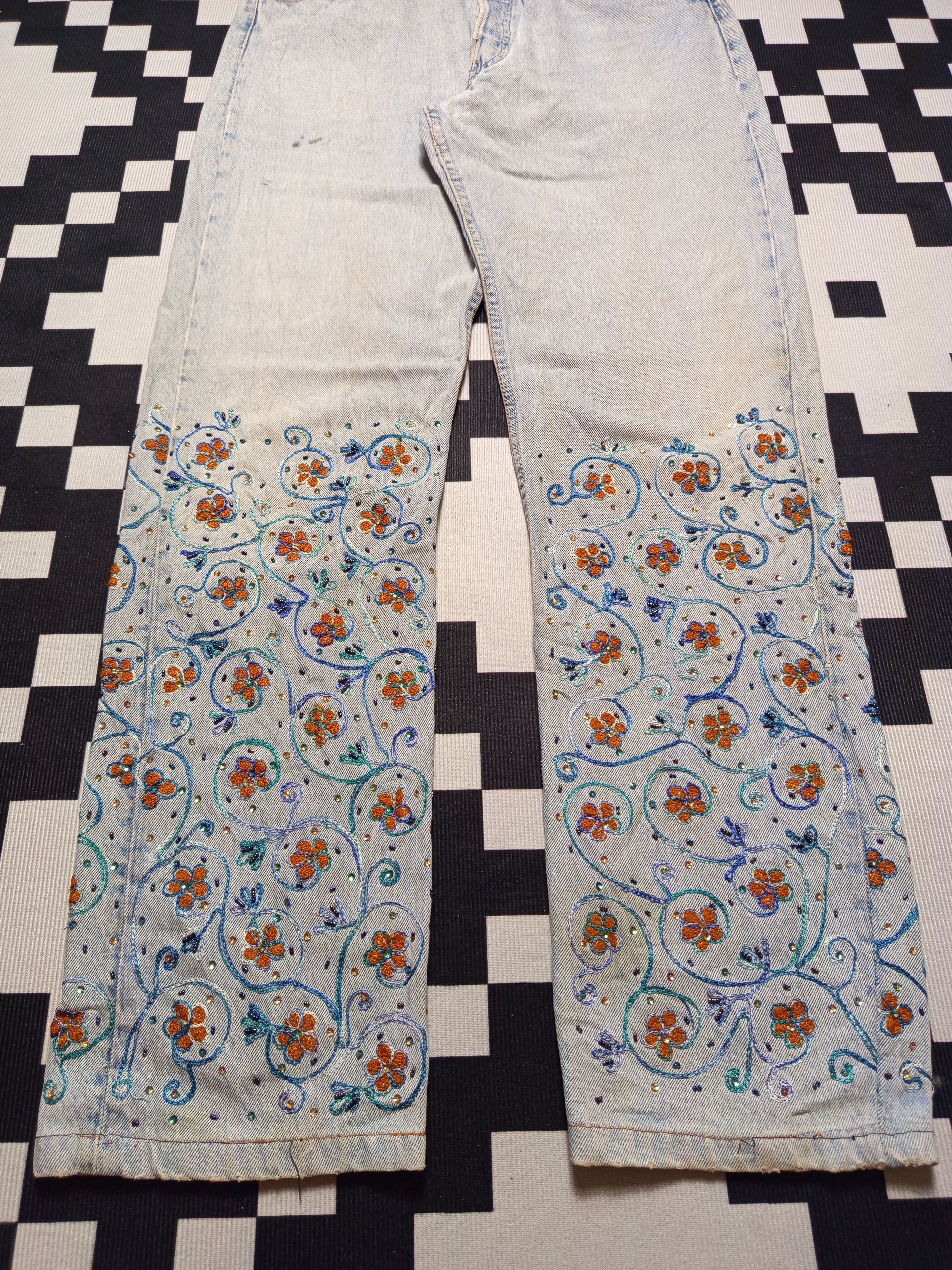 Hysteric Glamour × If Six Was Nine × Japanese Brand Vintage Levis 501 Custom Embroider Size US 32 / EU 48 - 4 Thumbnail