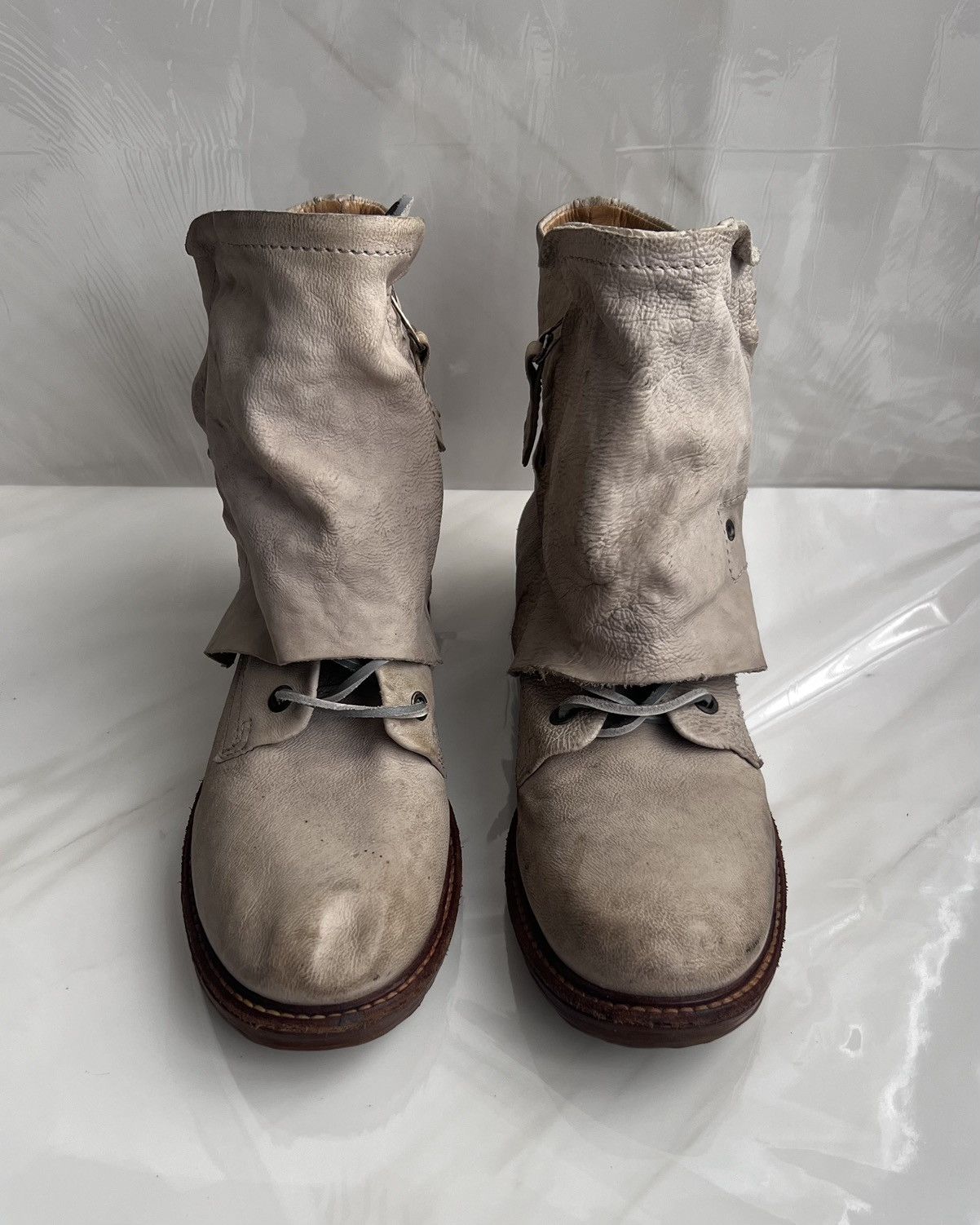 A.S.98 As 98 Airstep Zipper Boho Biker Gray distressed boot Size US 8 / IT 38 - 12 Thumbnail