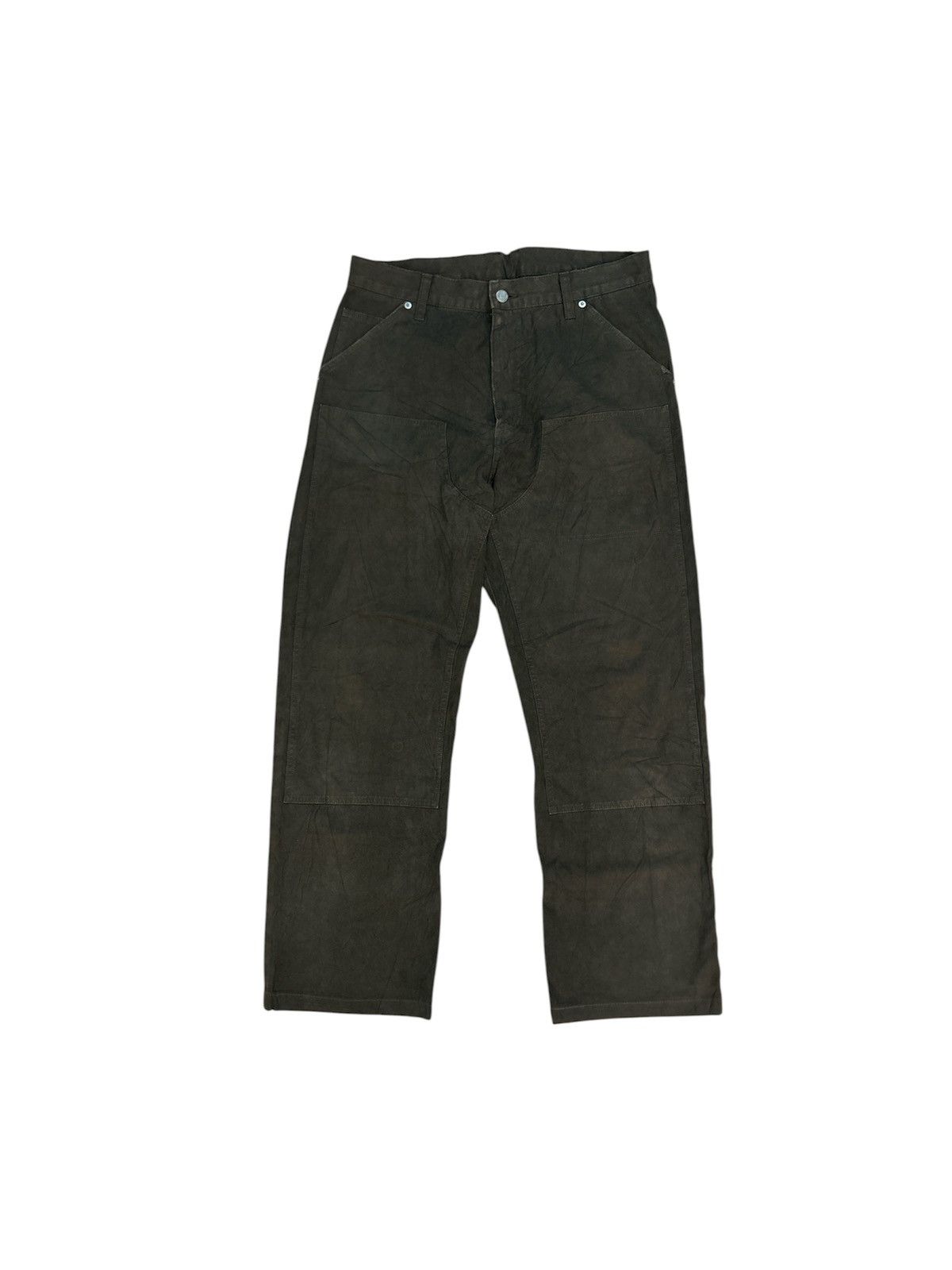 Japanese Brand Monkey Time Japan Double Knee Duck Canvas Pants Size US 32 / EU 48 - 1 Thumbnail