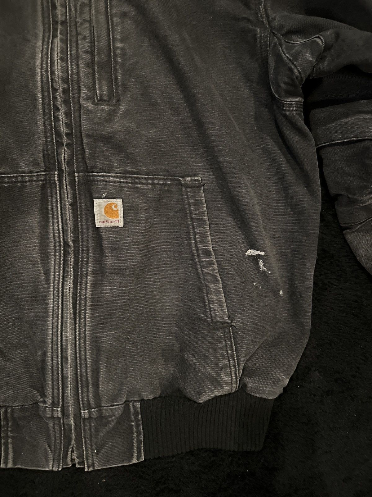 Carhartt × Vintage Carhartt Vintage Black Faded Workwear Jacket Size US L / EU 52-54 / 3 - 2 Thumbnail
