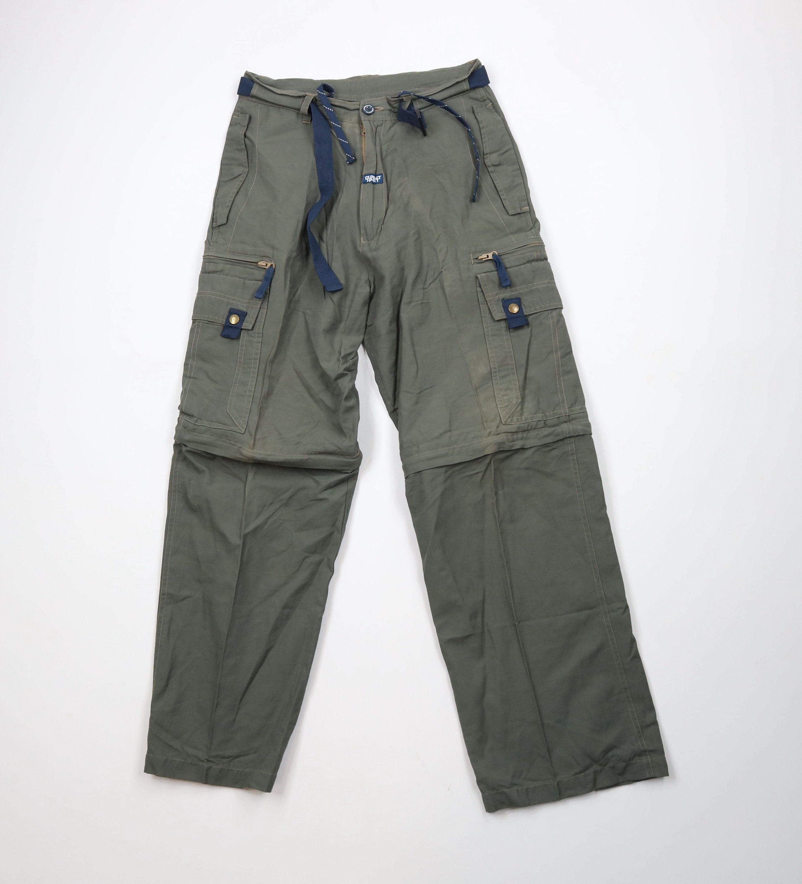 Vintage Vintage 90s Y2K Streetwear Convertible Cargo Pants Shorts Size US 30 / EU 46 - 1 Thumbnail