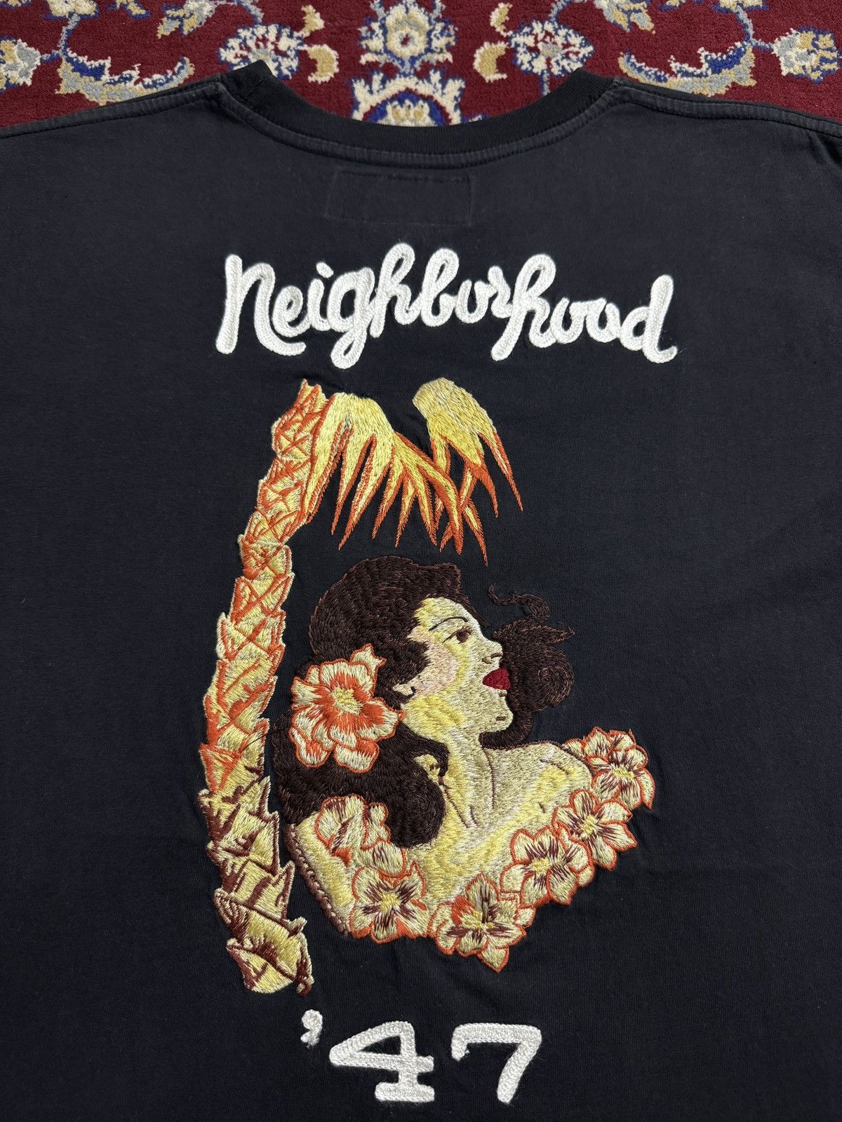 Neighborhood × Stussy Study Neighborhood Boneyard Pirate Girl Tee
