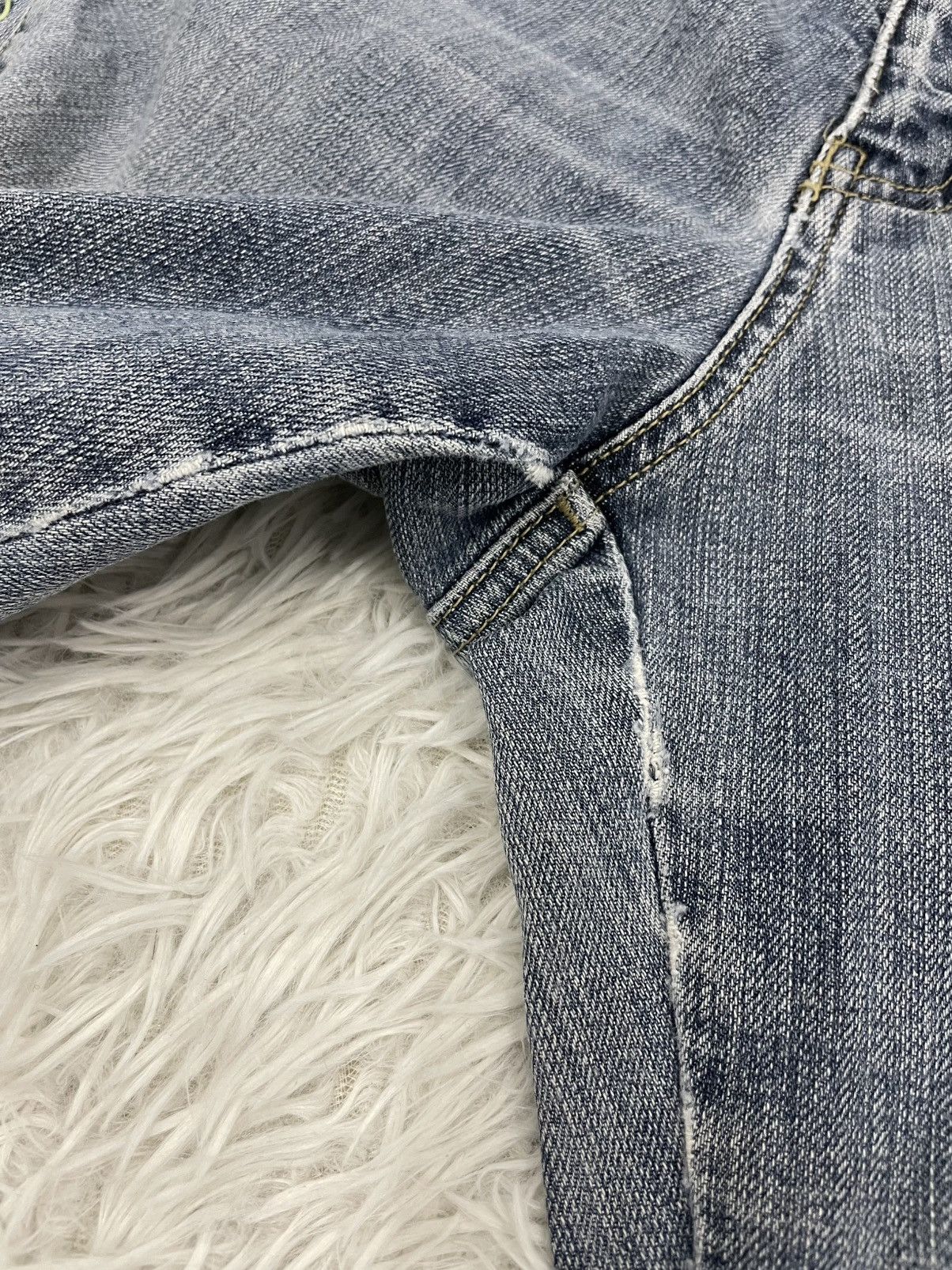 Japanese Brand Origin Jeans Pant Side Flowers Size 31" - 7 Thumbnail