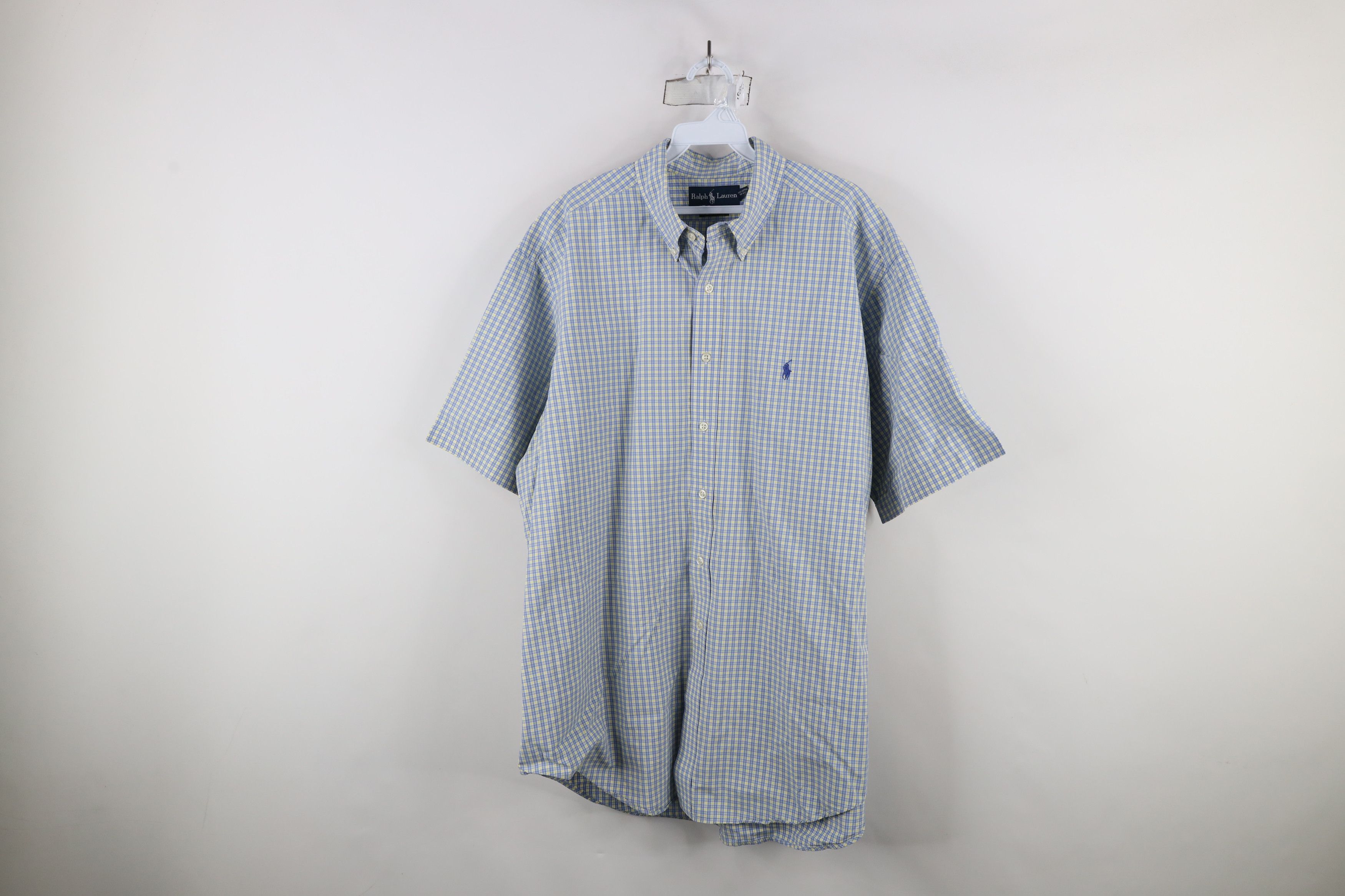 Polo Ralph Lauren Vintage 90s Ralph Lauren Fit Short Sleeve Button Down Shirt Size US XL / EU 56 / 4 - 1 Thumbnail