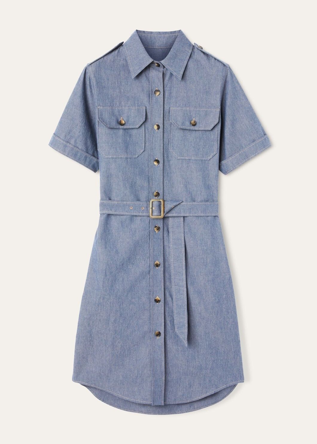 Loro Piana o1srvl11e0825 FAO6443 Annalisa Midi Dress in Blue Size S / US 4 / IT 40 - 1 Thumbnail
