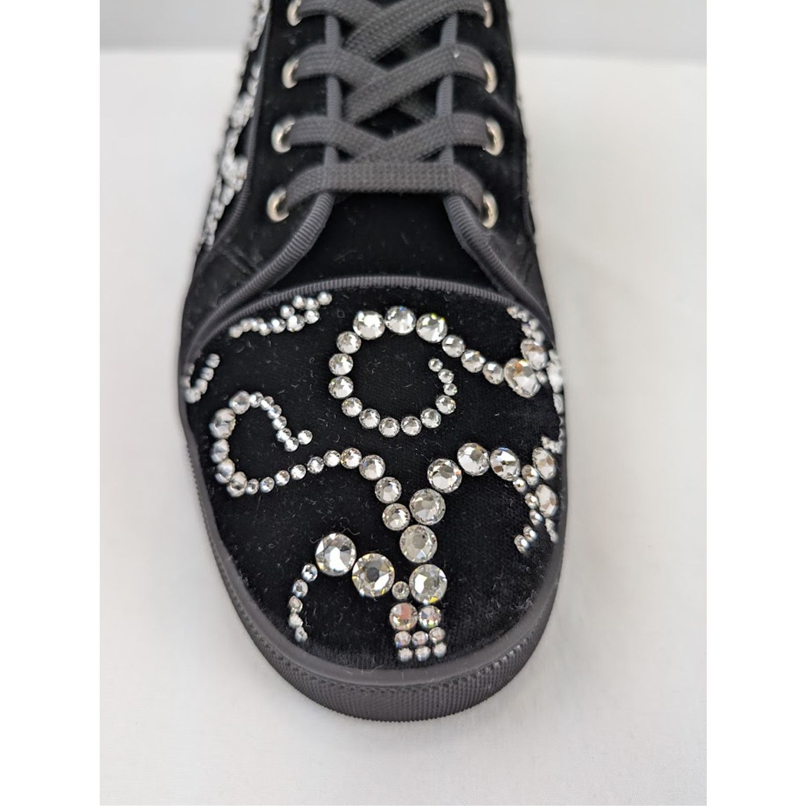 Christian Louboutin o1rshd1 Octolouis Strass Sneakers in Black/Crystal Size US 9 / EU 42 - 17 Thumbnail