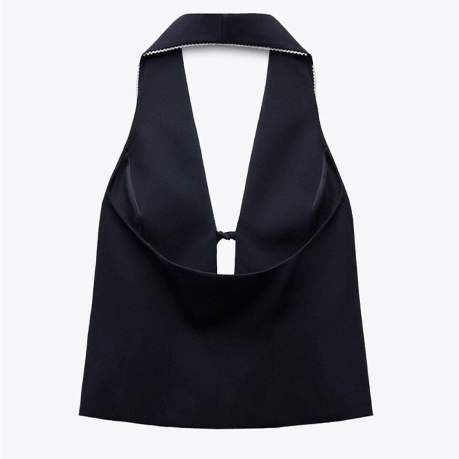 Zara Nwt-Zara- CONTRAST TIED HALTER TOP-XXL Size XXL / US 16-18 / IT 52-54 - 2 Thumbnail