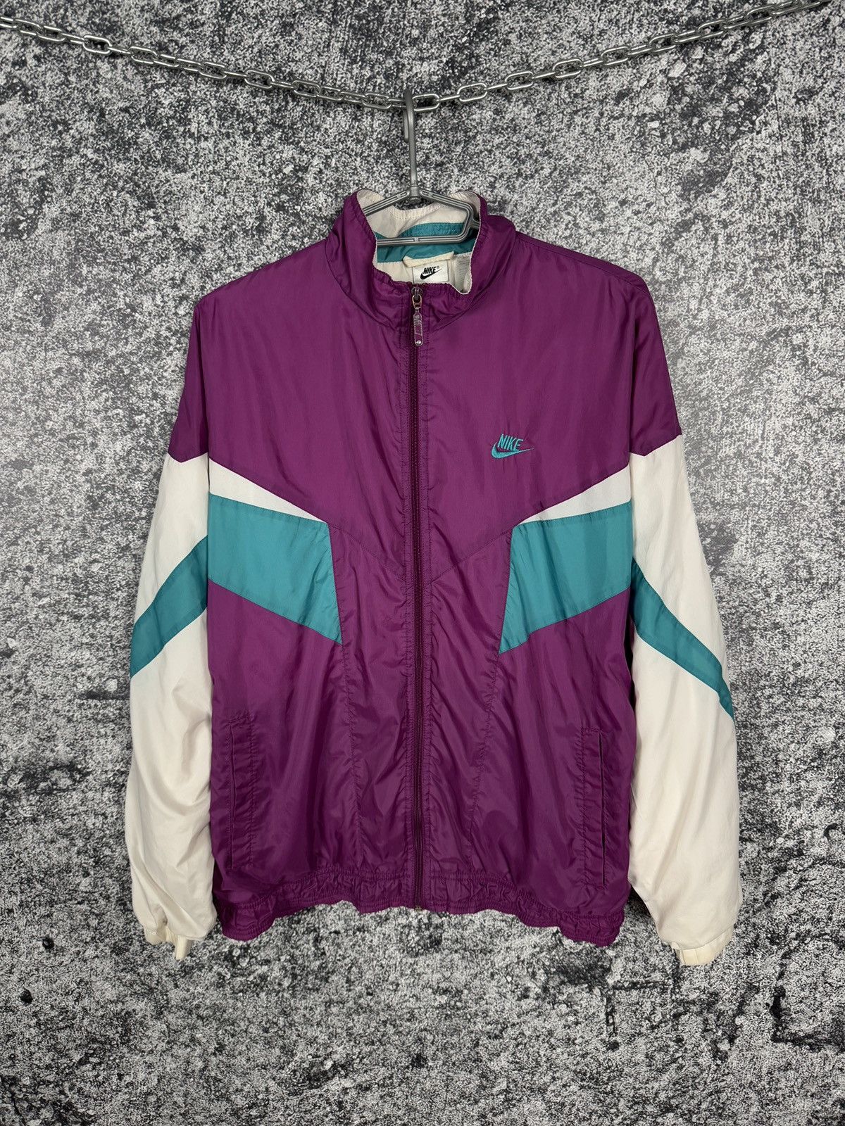 Nike Nike Nylon Jacket Vintage 80s Windbreaker Retro Style Size M Size US M / EU 48-50 / 2 - 2 Thumbnail