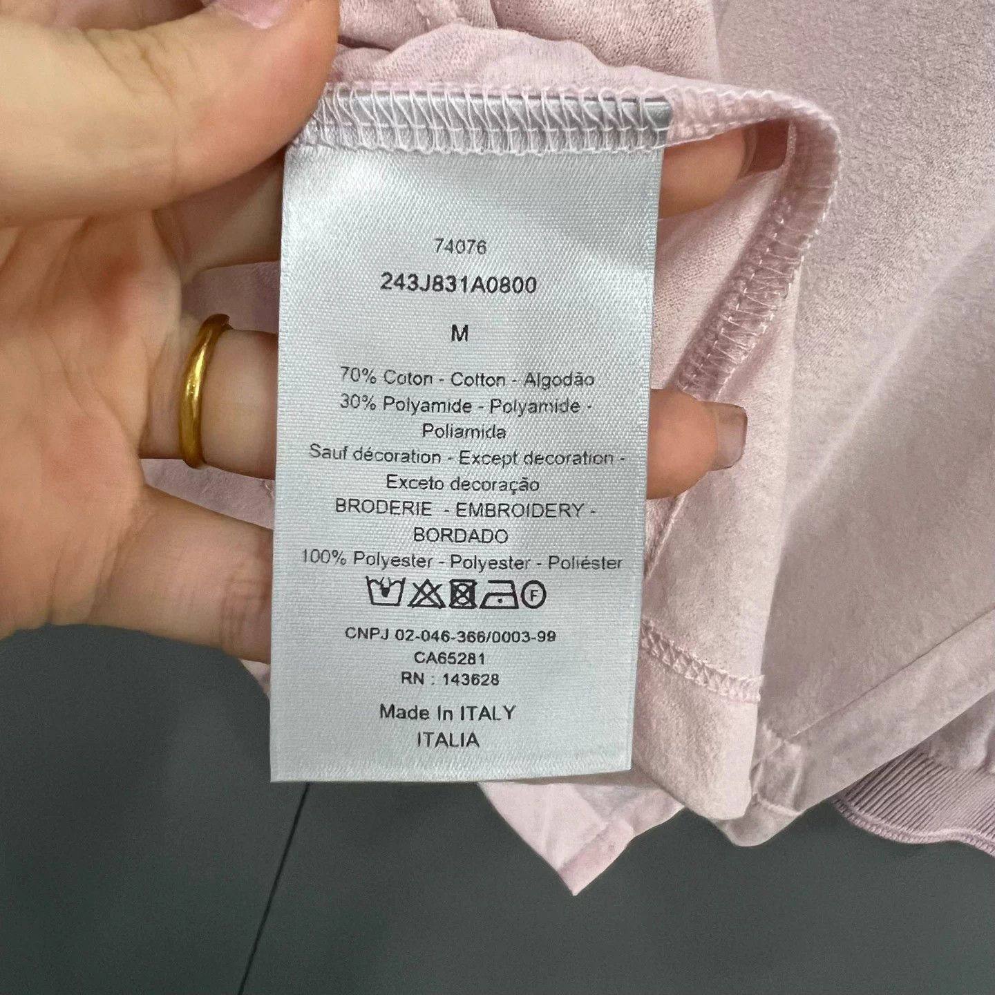 Dior Dior Pink Logo Longsleeve M 95 New Size M / US 6-8 / IT 42-44 - 3 Thumbnail