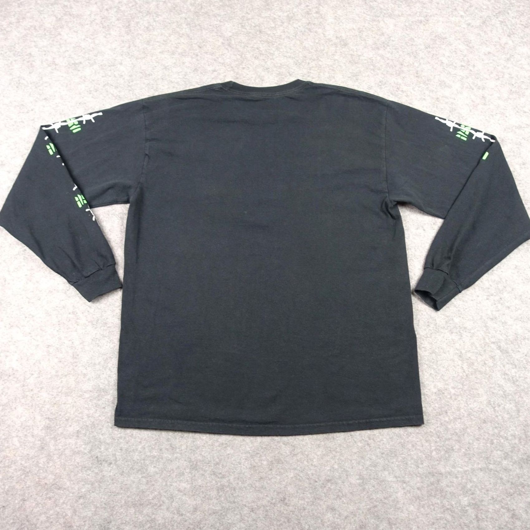 Vintage Insomniac Shirt Mens Large Black HARD Barbed Wire Graphic Long Sleeve EDM Tee Size US L / EU 52-54 / 3 - 6 Thumbnail
