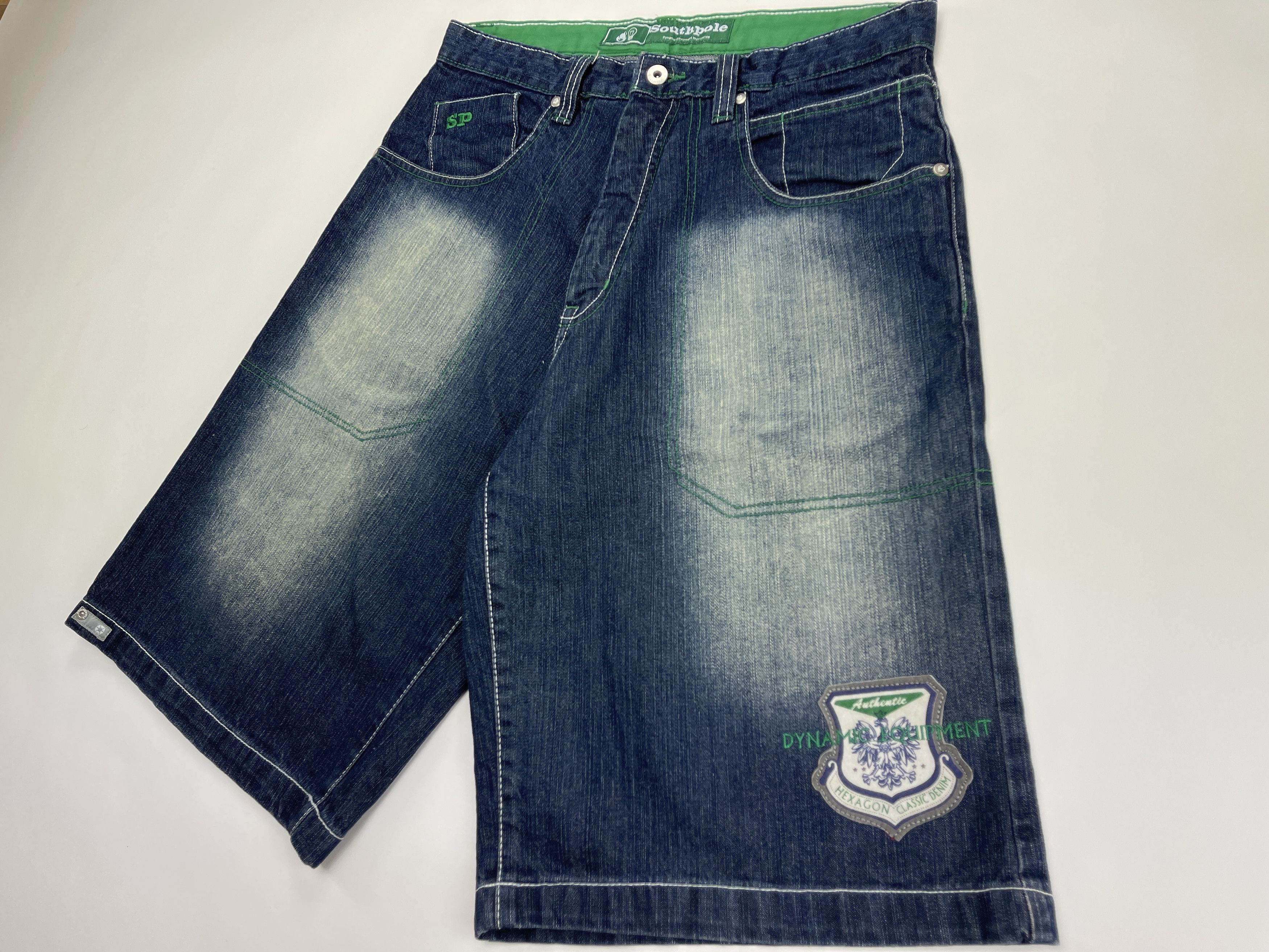 Southpole Southpole jeans shorts, vintage hip hop baggy South Pole, 32 Size US 32 / EU 48 - 6 Thumbnail